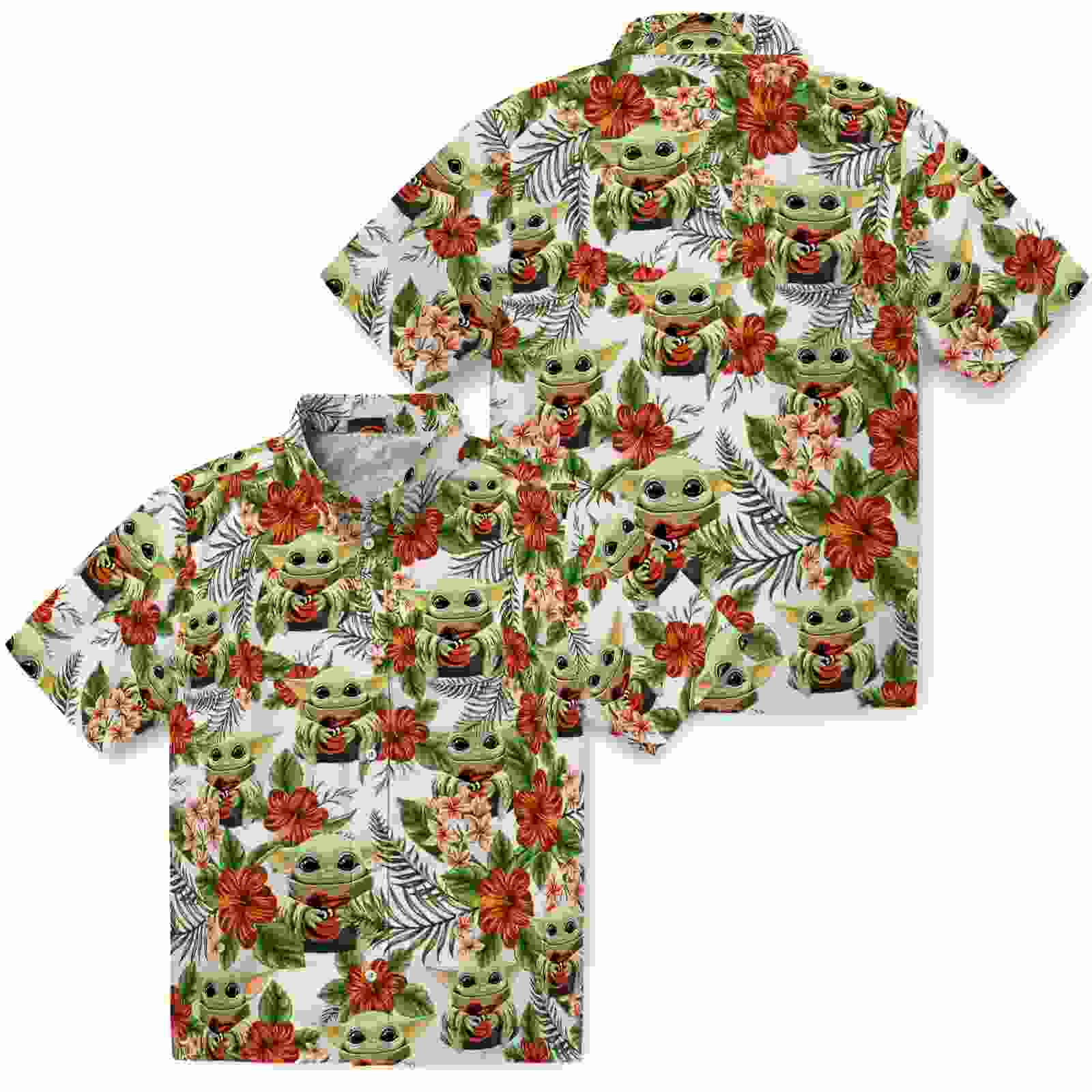 baltimore orioles tropical yoda green hawaiian shirt high quality