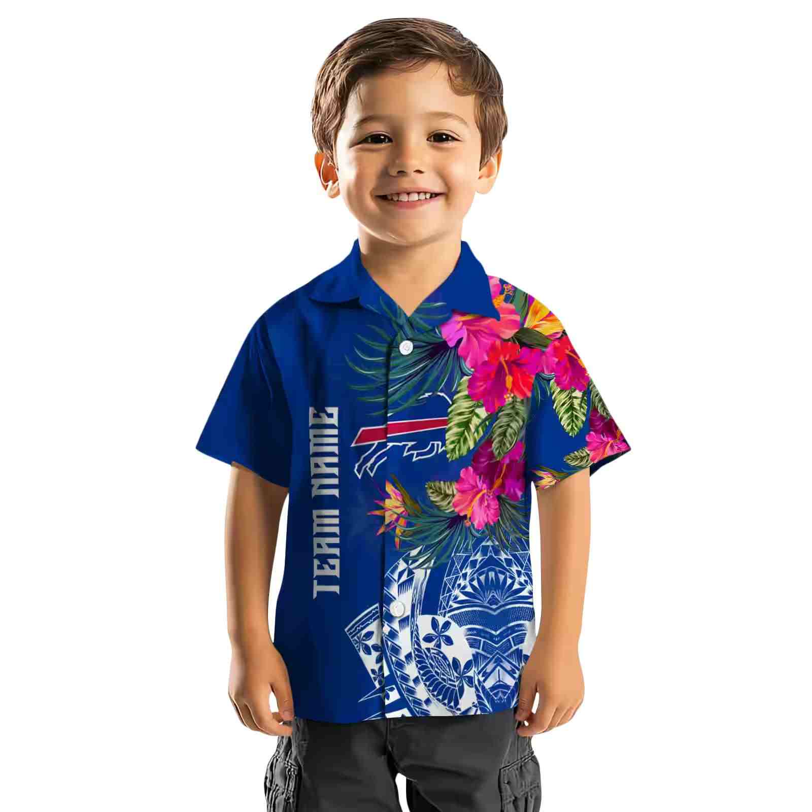 buffalo bills floral polynesian blue hawaiian shirt top rated