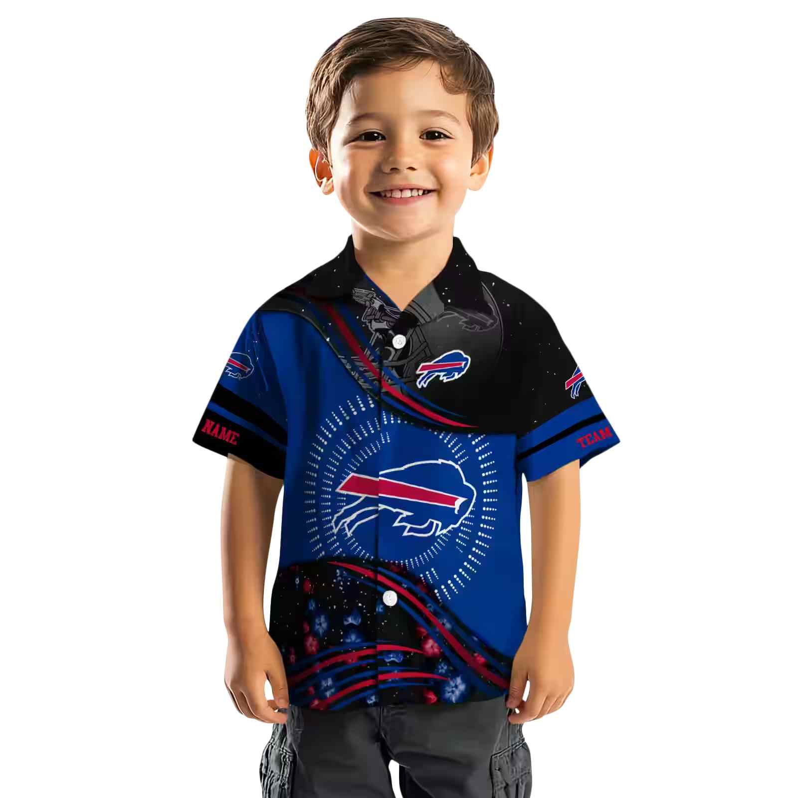 buffalo bills football wave blue black hawaiian shirt top rated