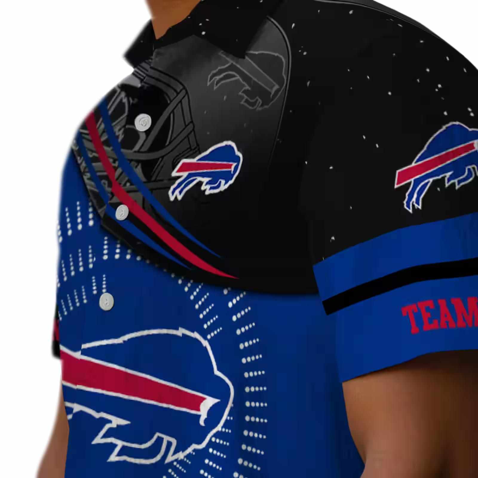 buffalo bills football wave blue black hawaiian shirt trendy