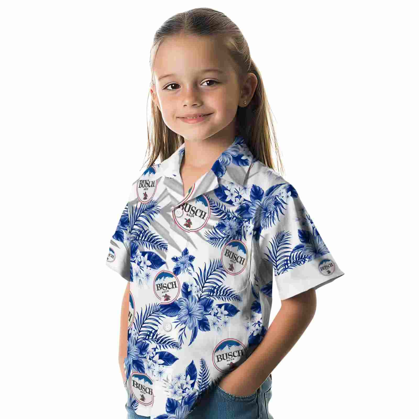 buffalo bills hibiscus palm leaves blue white hawaiian shirt premium grade