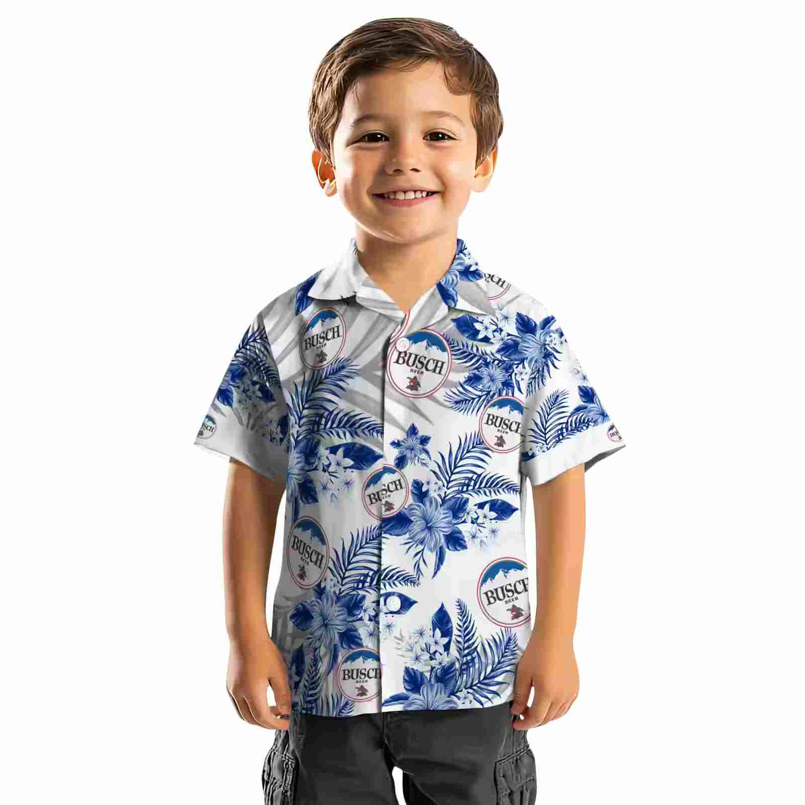 buffalo bills hibiscus palm leaves blue white hawaiian shirt top rated