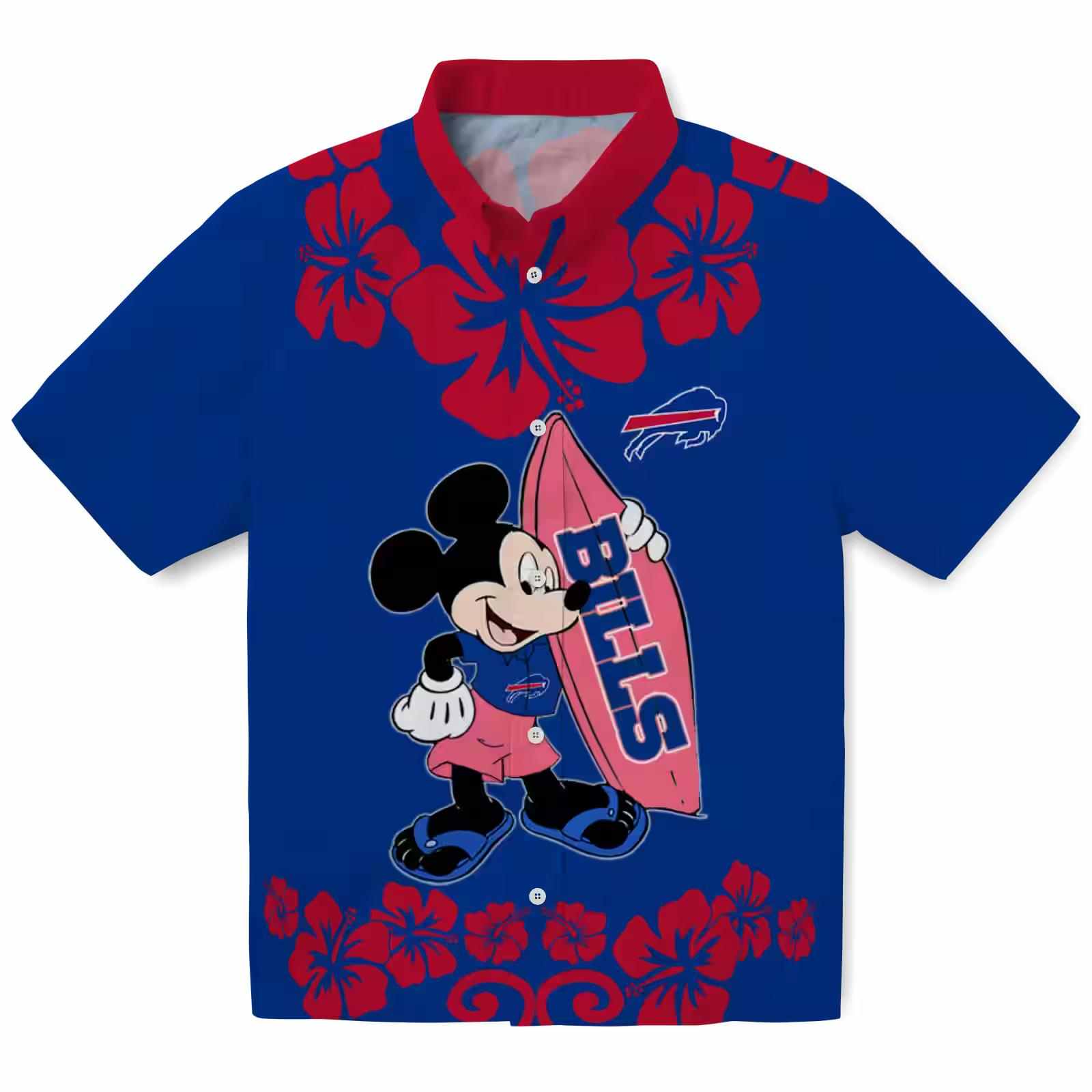 buffalo bills surfing mickey blue hawaiian shirt best selling