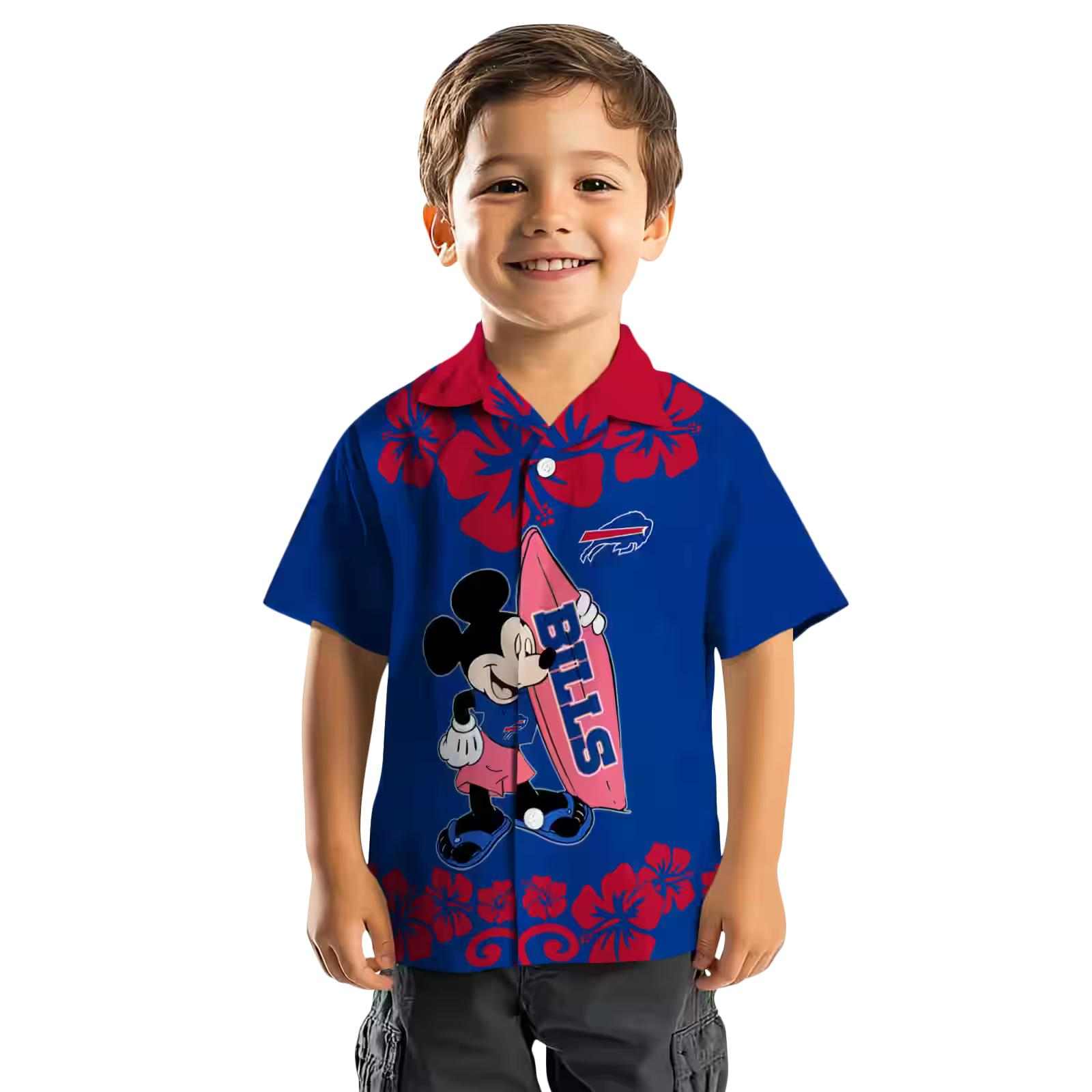 buffalo bills surfing mickey blue hawaiian shirt top rated