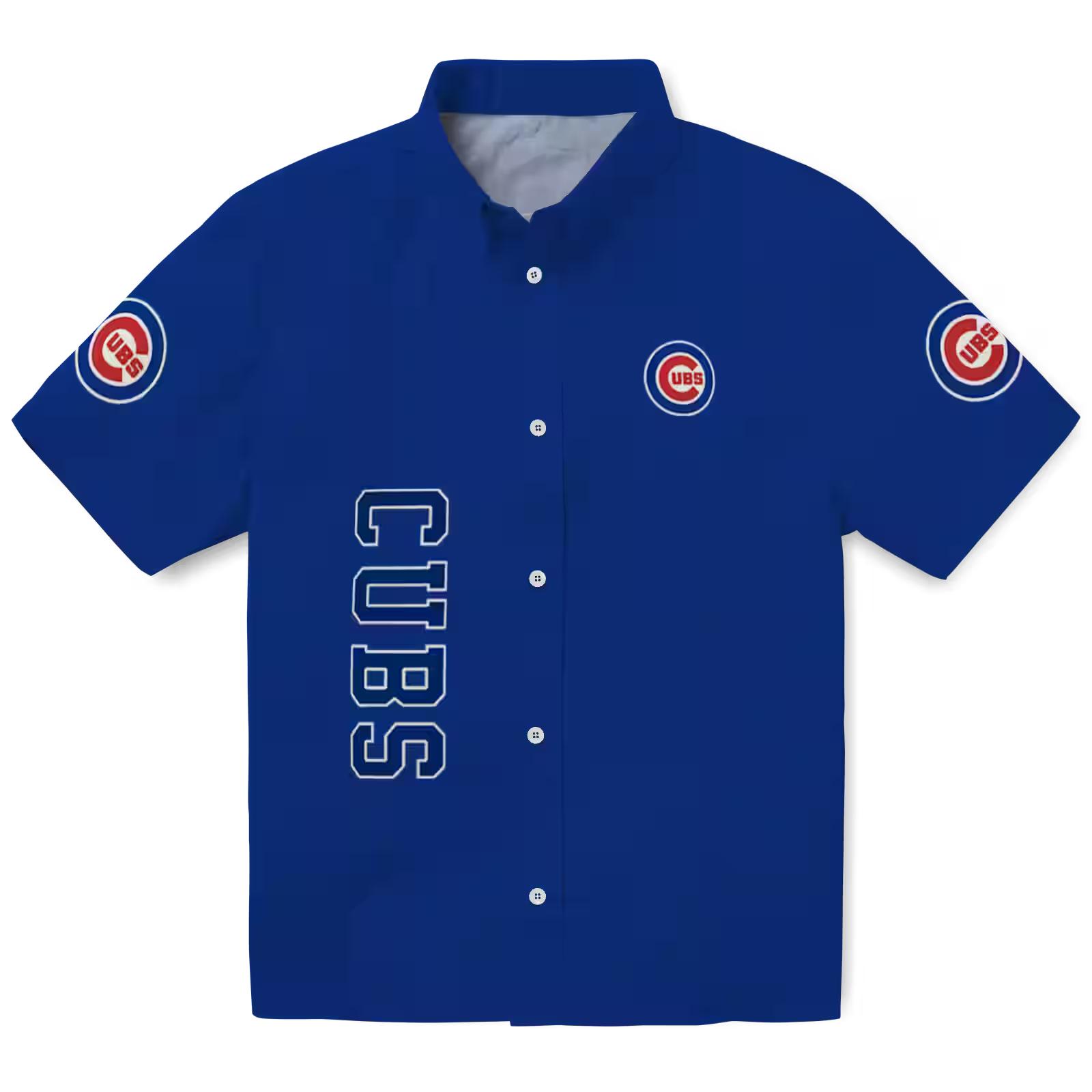 Chicago Cubs Stuart Minion Blue Hawaiian Shirt