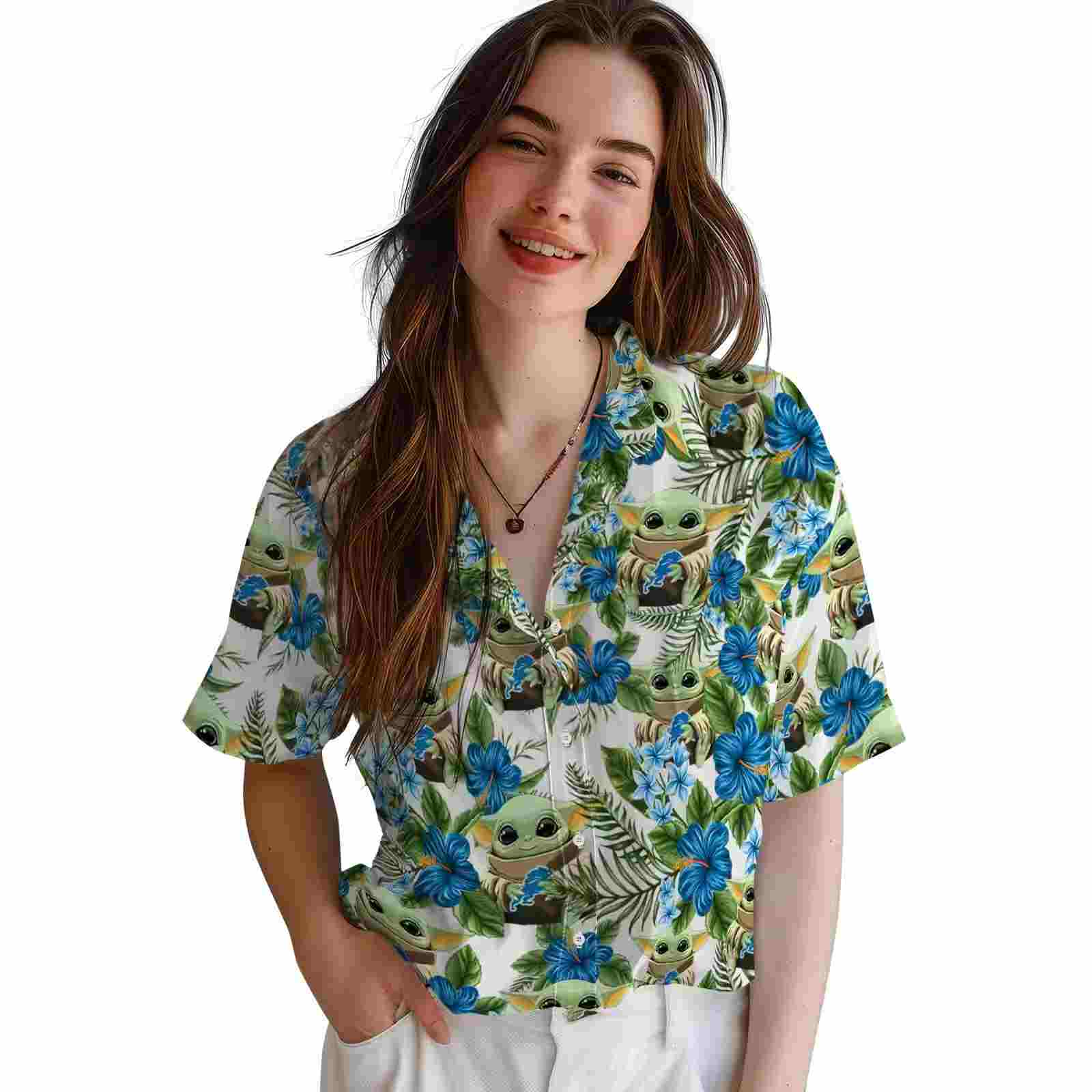 detroit lions tropical yoda green hawaiian shirt latest model