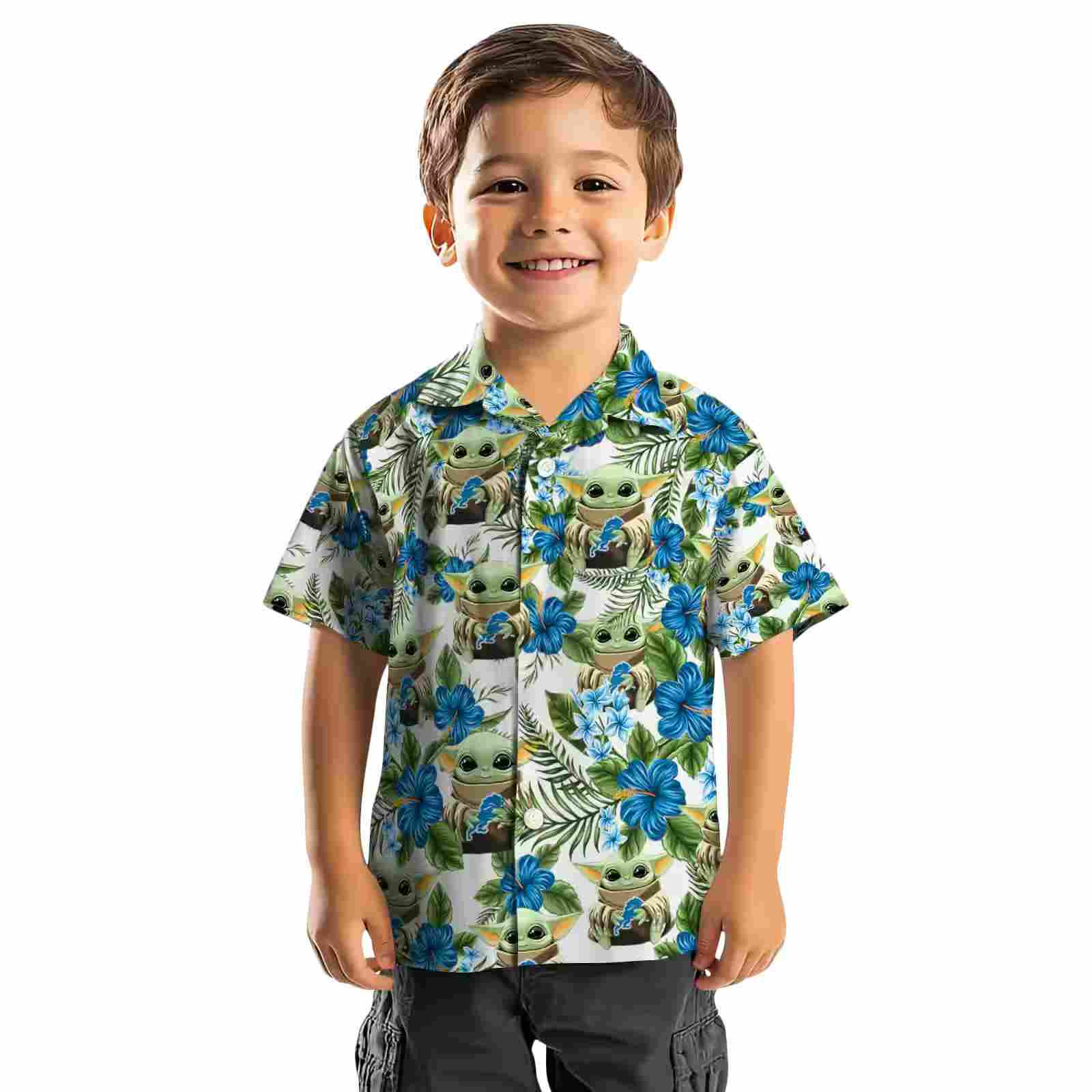 detroit lions tropical yoda green hawaiian shirt top rated