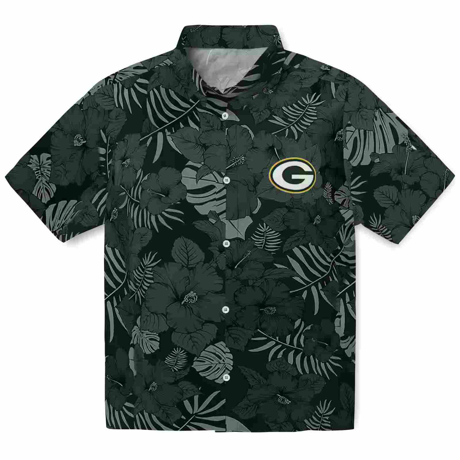 green bay packers jungle vibes green hawaiian shirt best selling