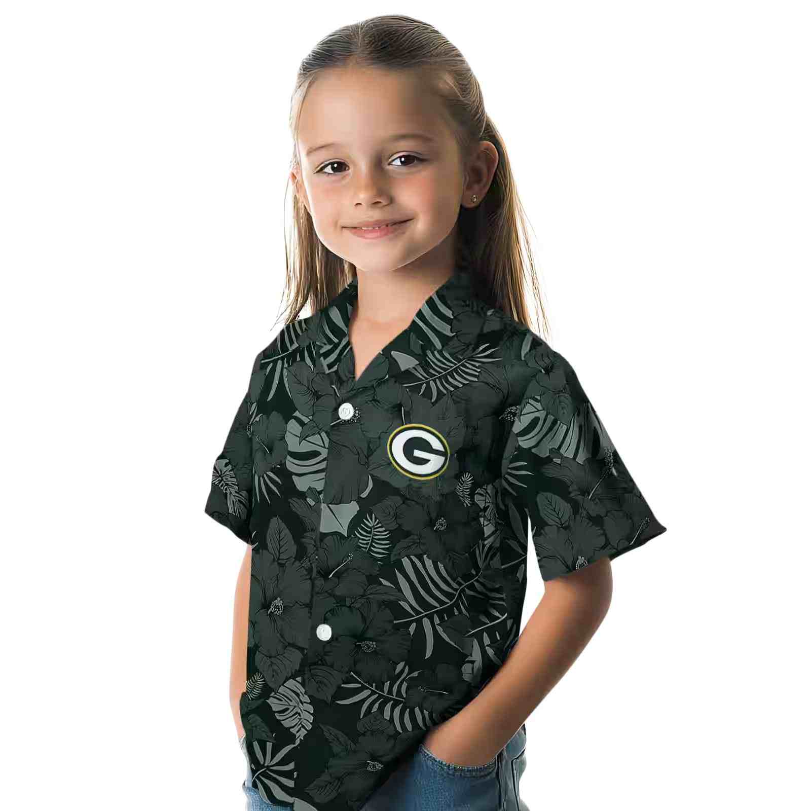 green bay packers jungle vibes green hawaiian shirt premium grade