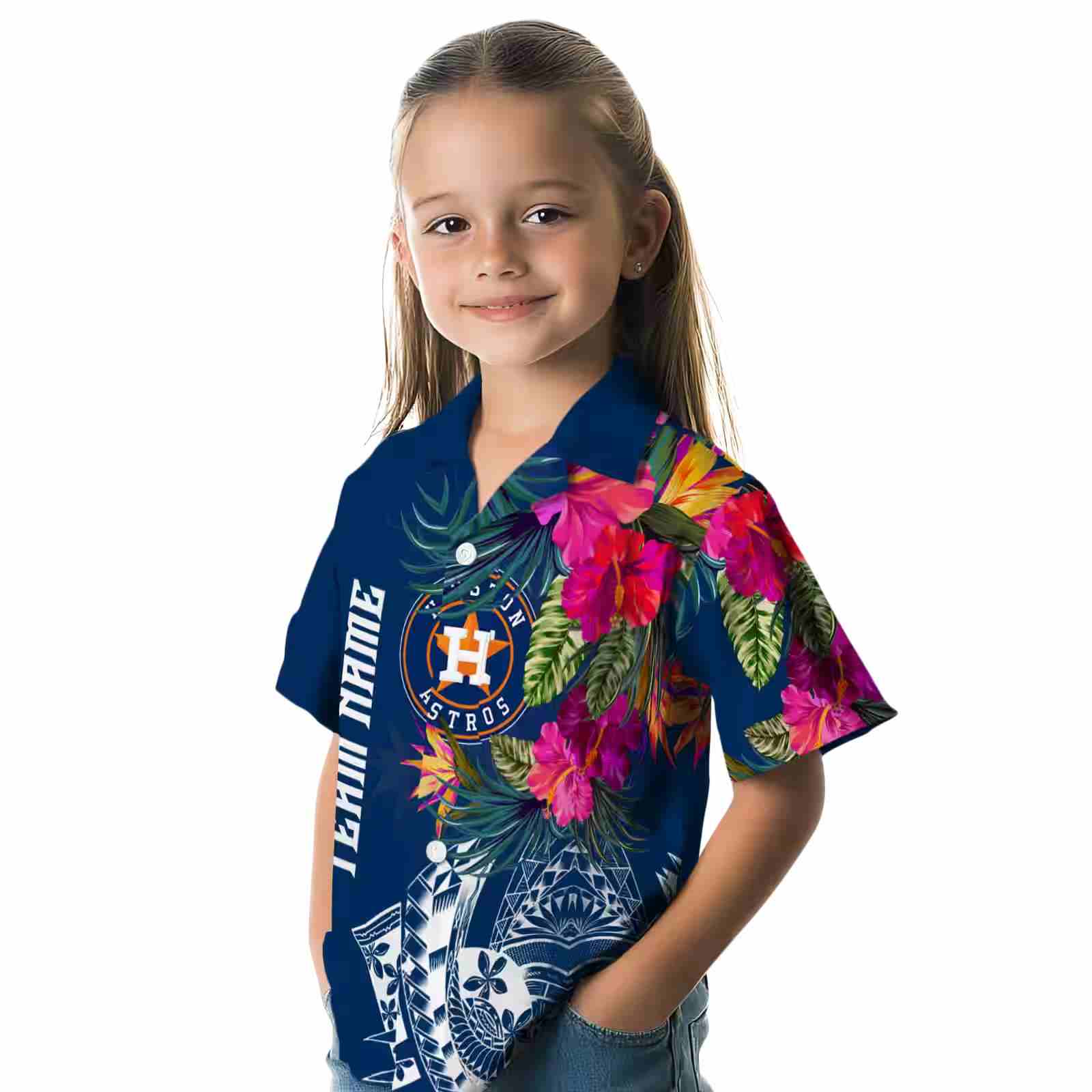 houston astros floral polynesian blue hawaiian shirt premium grade