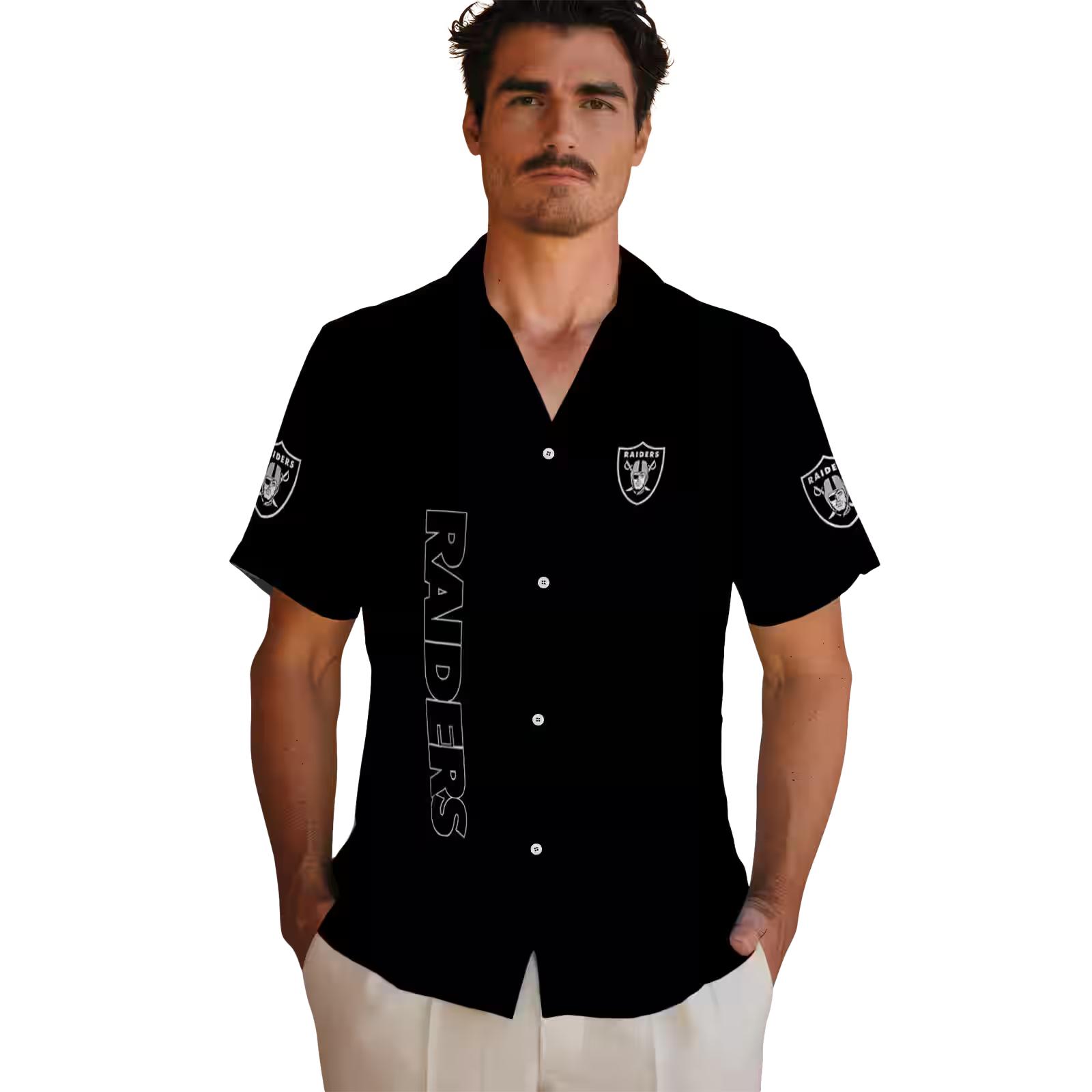 las vegas raiders stuart minion black hawaiian shirt fashion forward