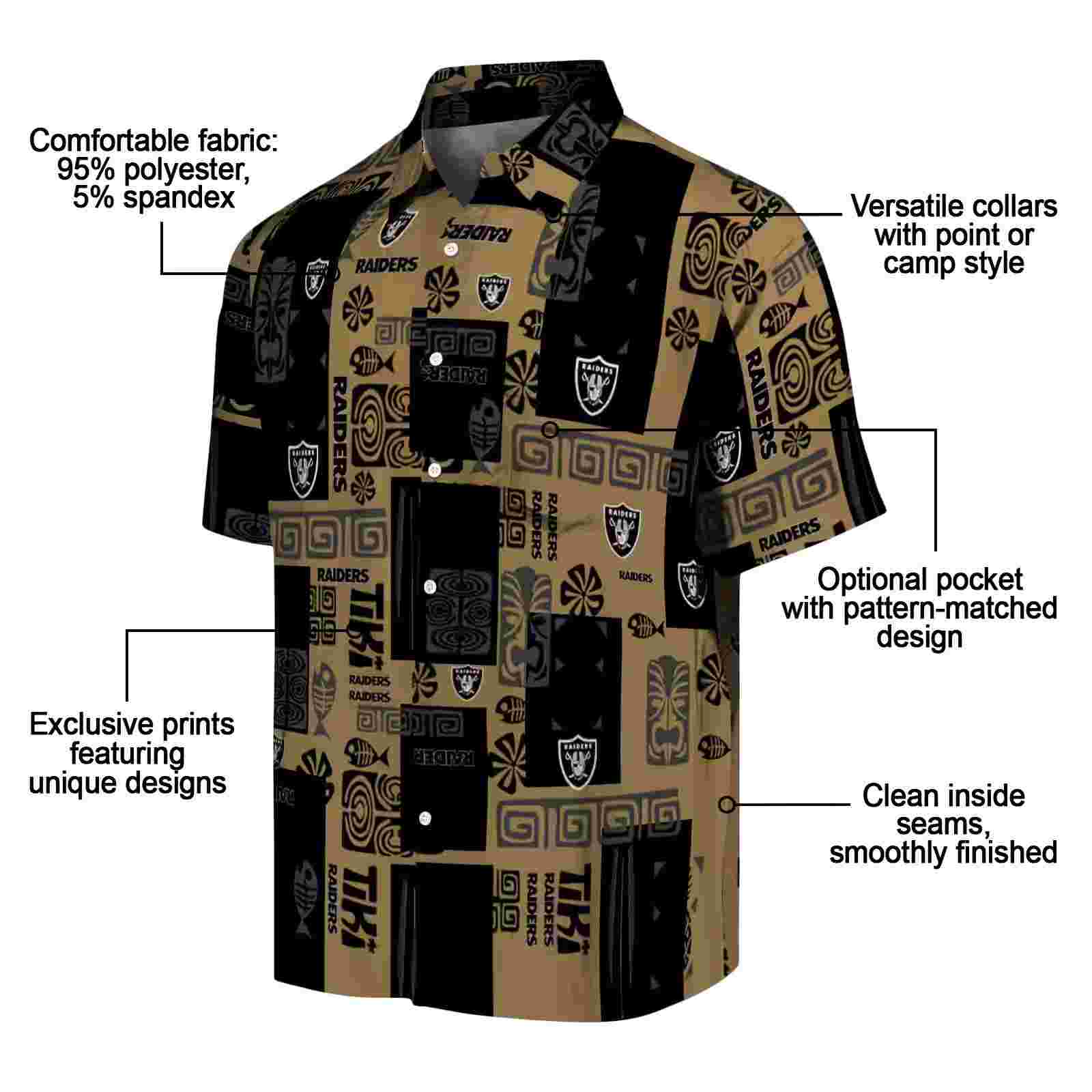 las vegas raiders tribal symbols black hawaiian shirt new arrival