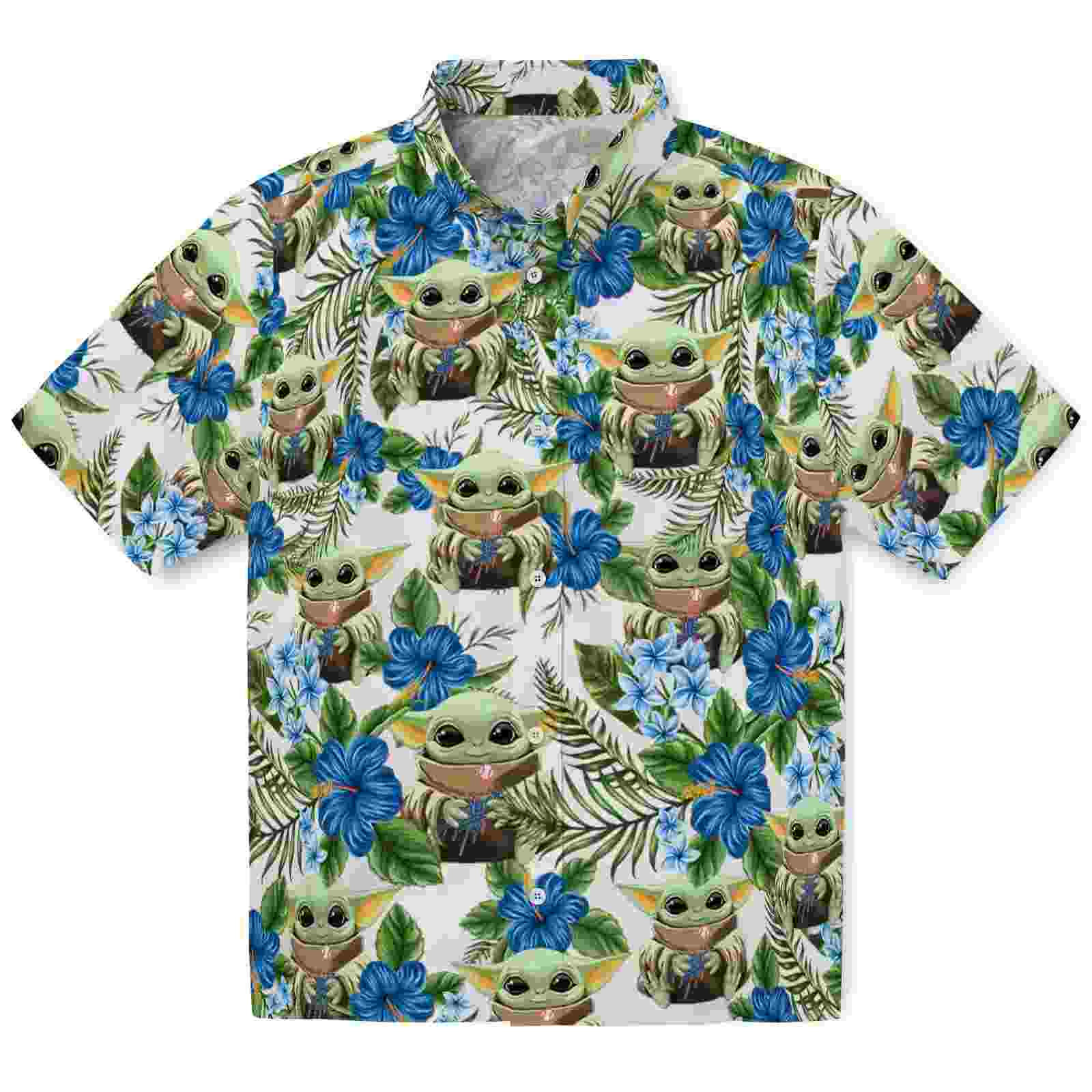 Los Angeles Dodgers Tropical Yoda Green Hawaiian Shirt