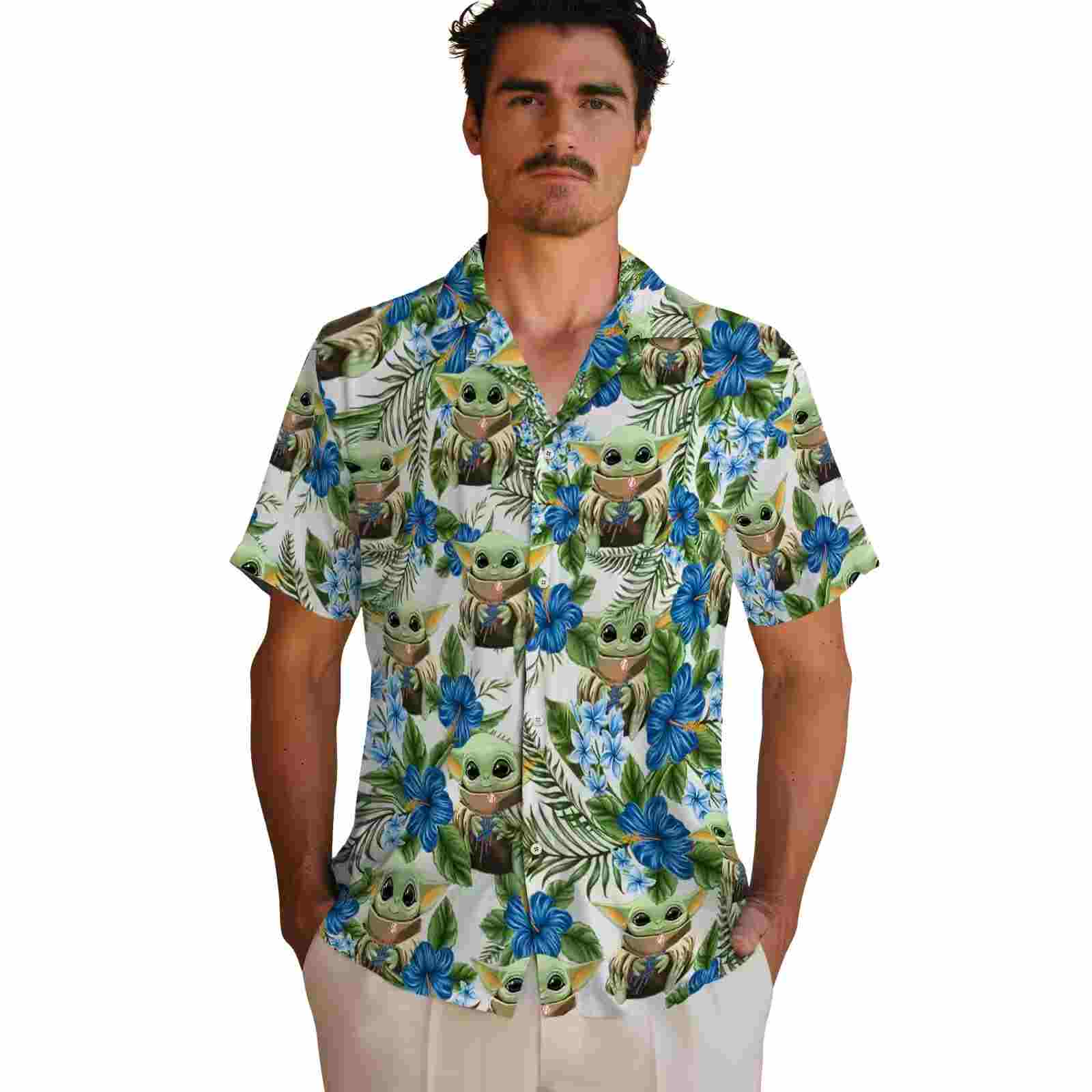 los angeles dodgers tropical yoda green hawaiian shirt fashion forward