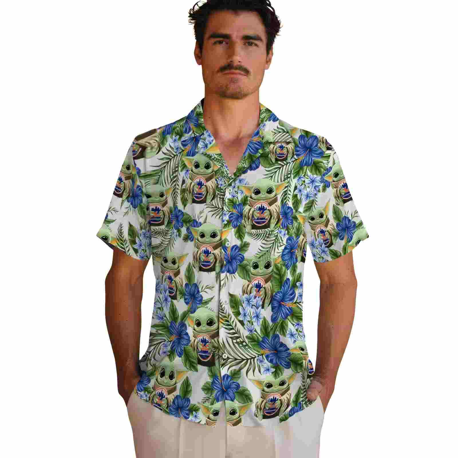 new york mets tropical yoda green hawaiian shirt fashion forward