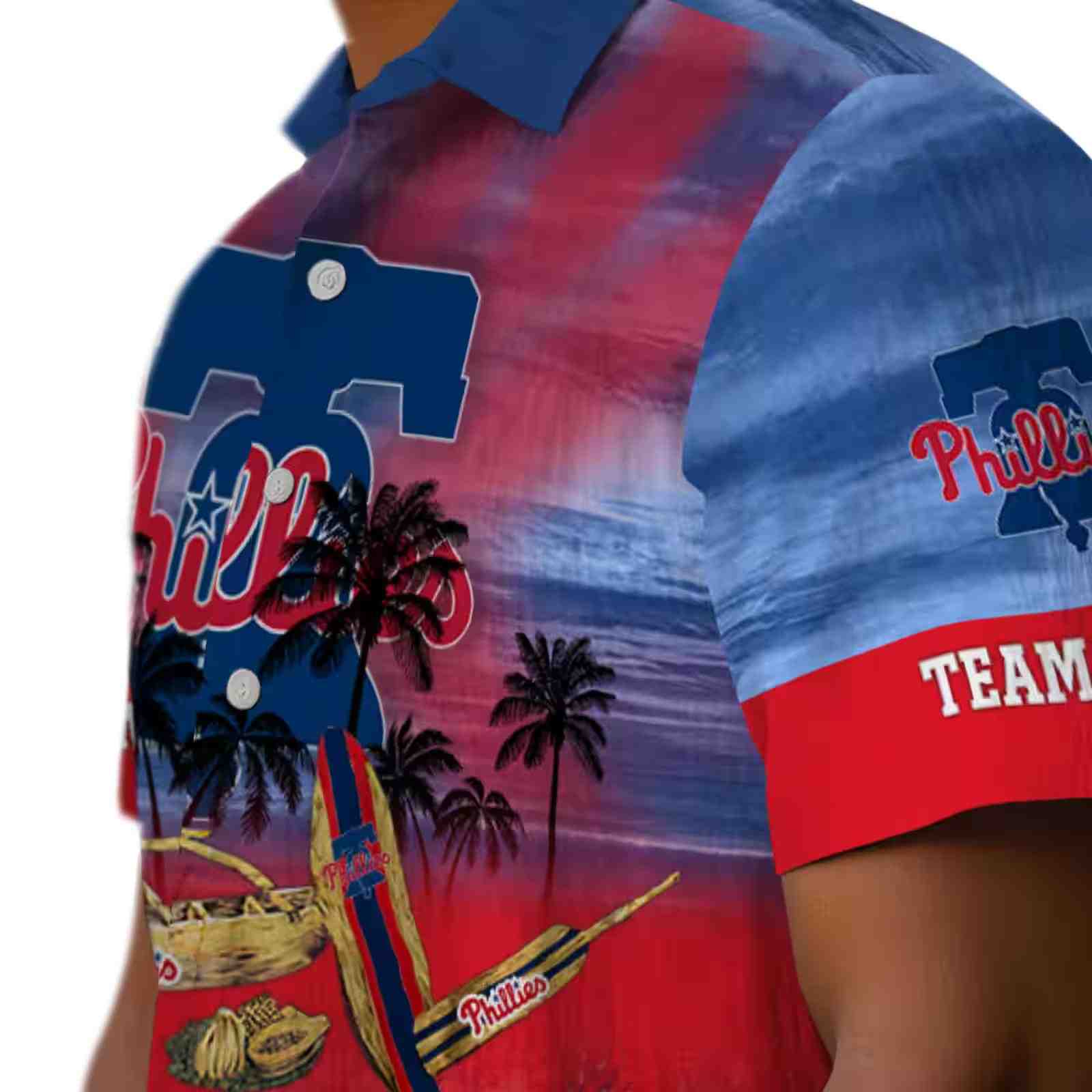 personalized philadelphia phillies tropical canoe blue hawaiian shirt trendy