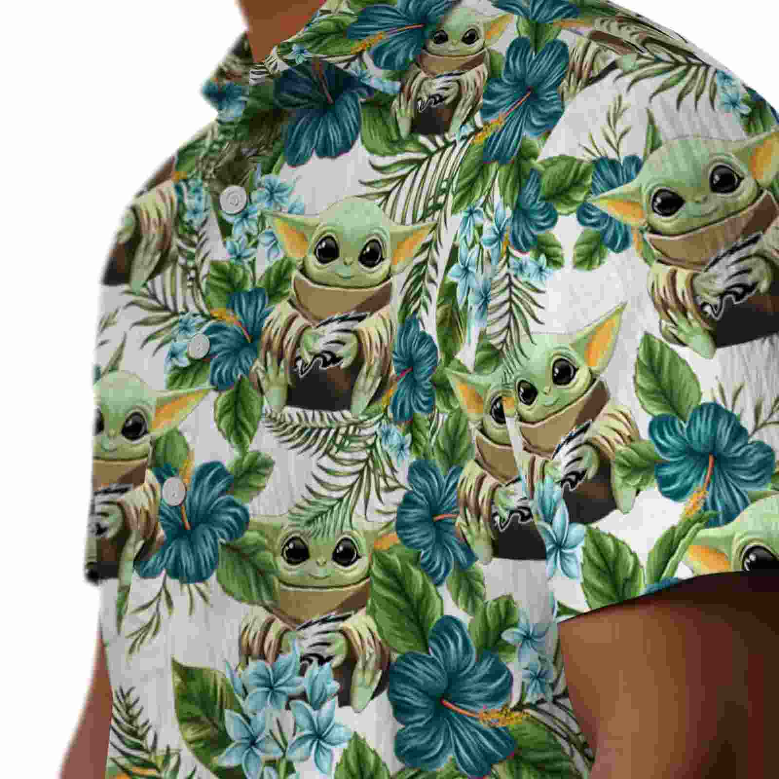 philadelphia eagles tropical yoda green hawaiian shirt trendy