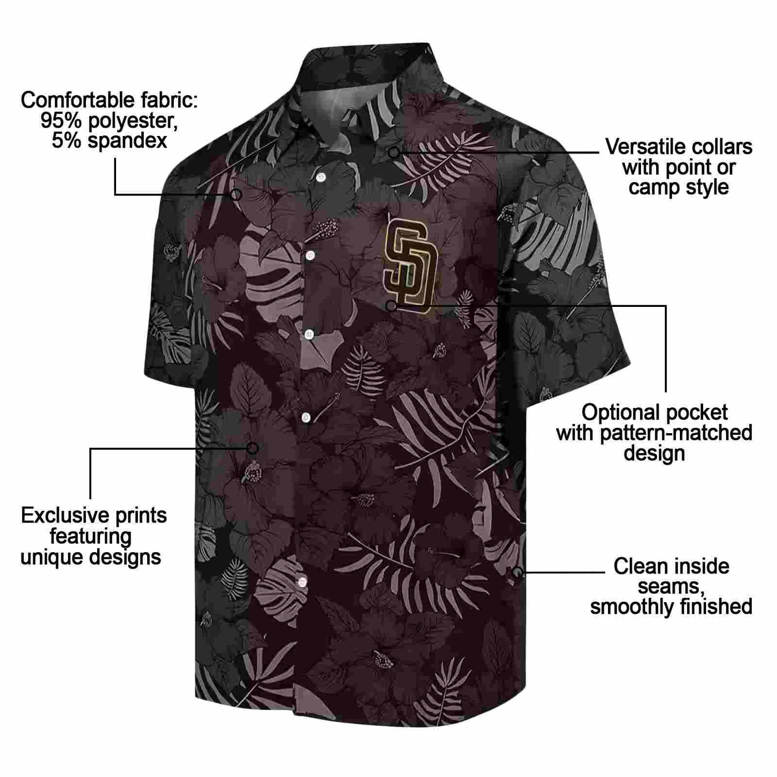 san diego padres jungle vibes brown hawaiian shirt new arrival