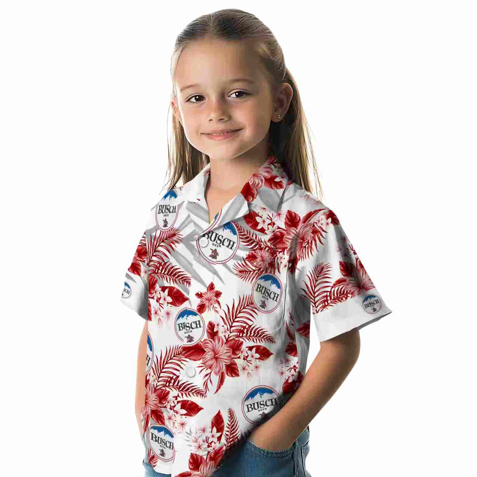 san francisco 49ers hibiscus palm leaves red white hawaiian shirt premium grade