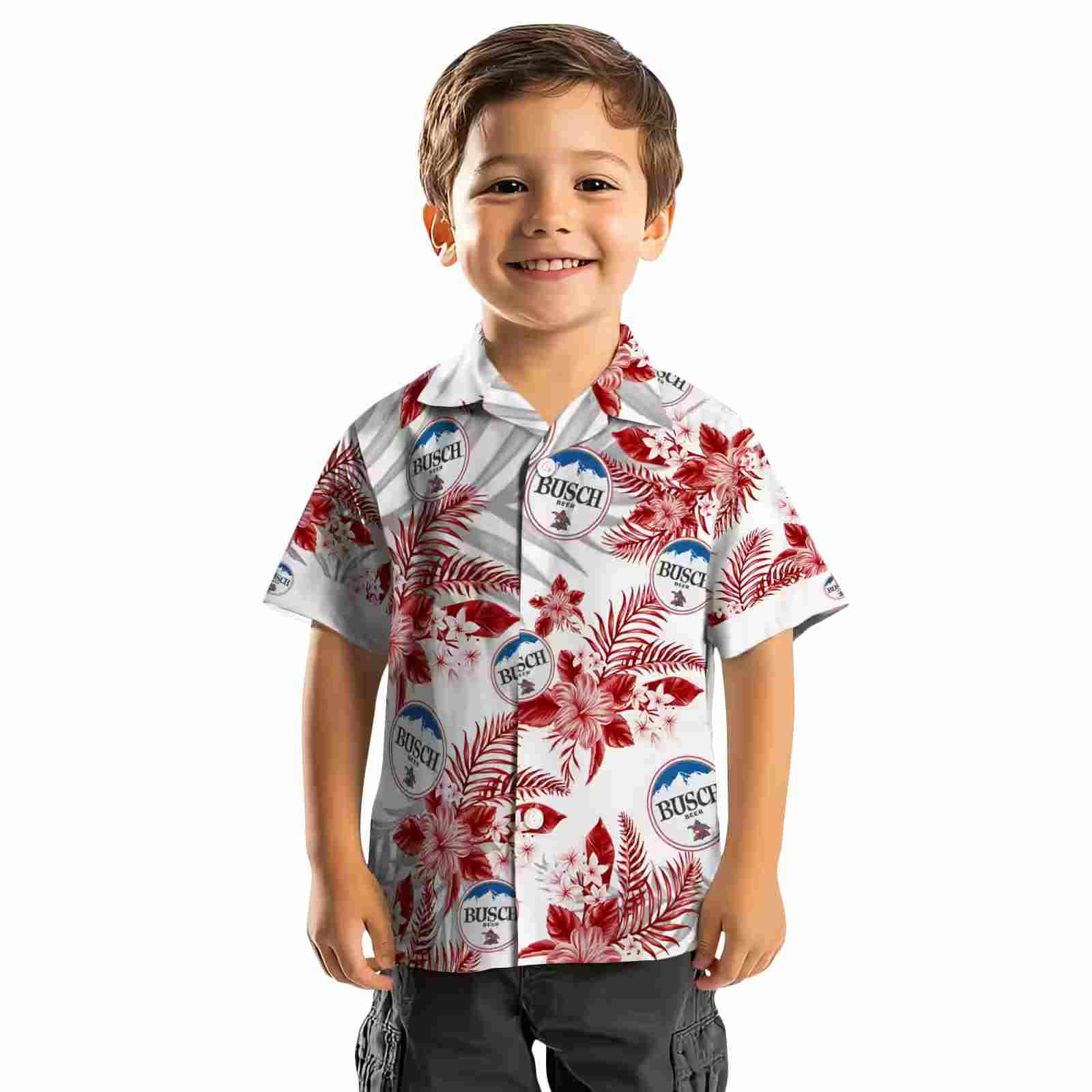 san francisco 49ers hibiscus palm leaves red white hawaiian shirt top rated