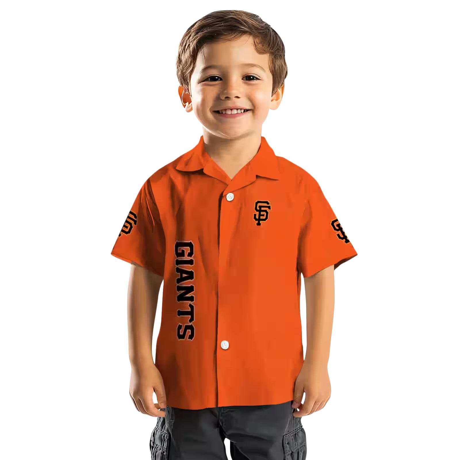 san francisco giants stuart minion orange hawaiian shirt top rated