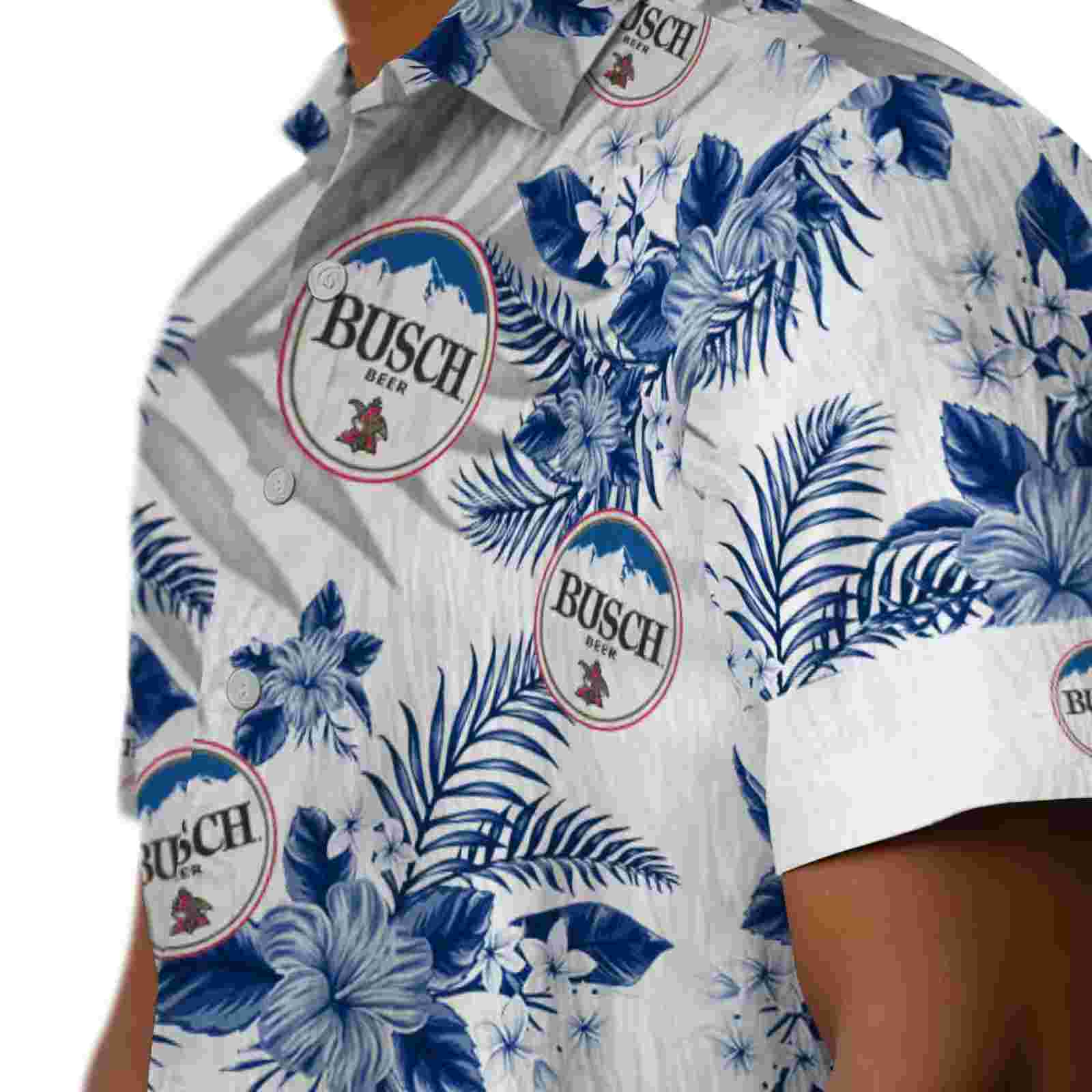 texas rangers hibiscus palm leaves blue white hawaiian shirt trendy