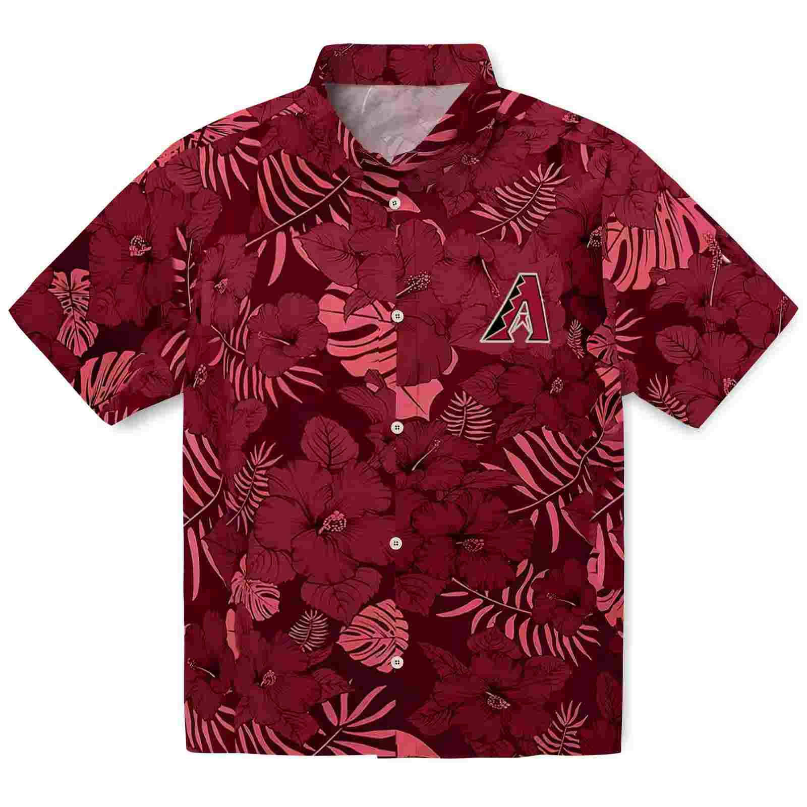 Arizona Diamondbacks Jungle Vibes Red Hawaiian Shirt