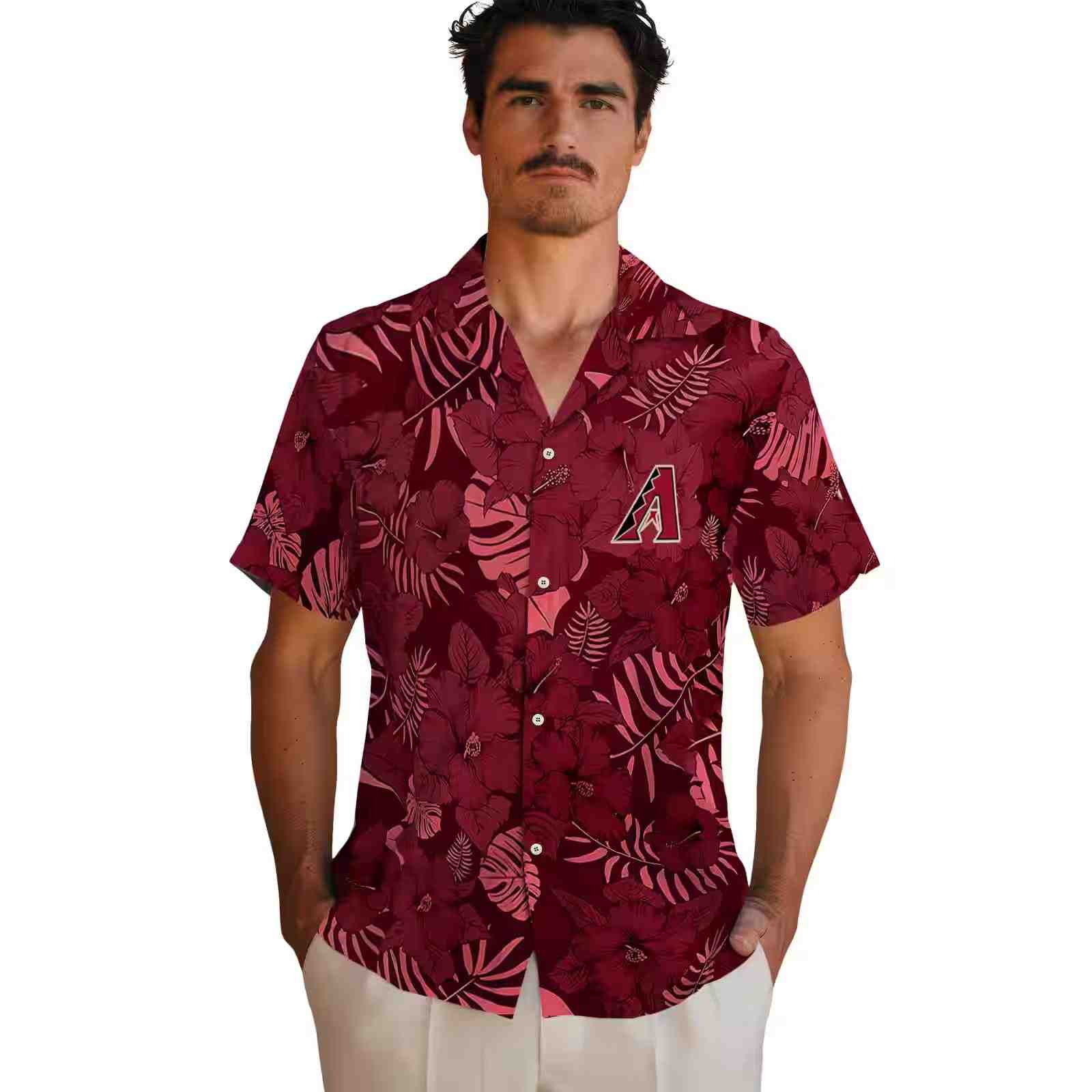 arizona diamondbacks jungle vibes red hawaiian shirt fashion forward