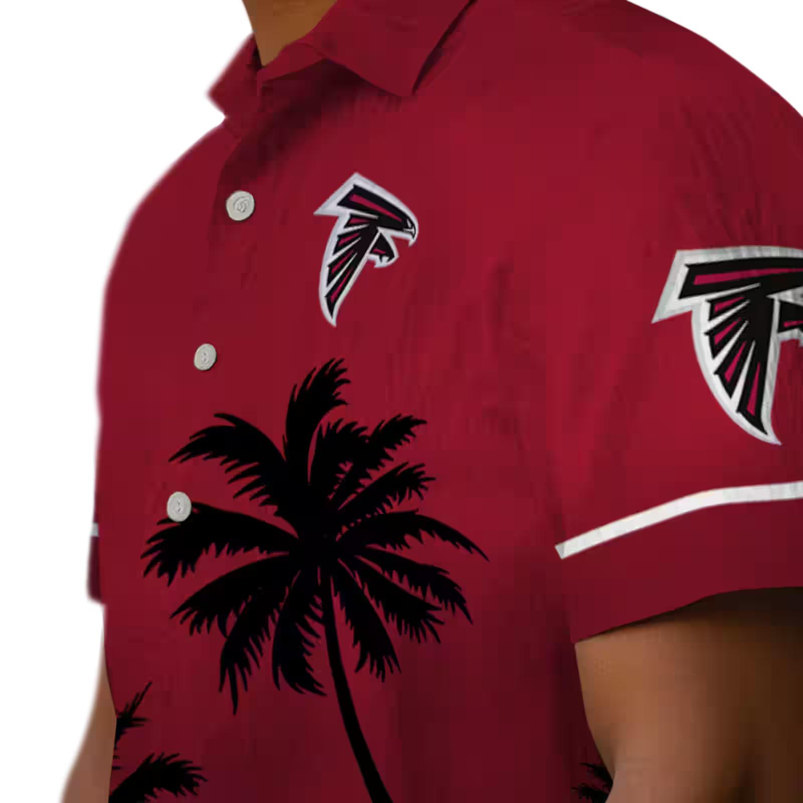 atlanta falcons beach sunset red black hawaiian shirt trendy