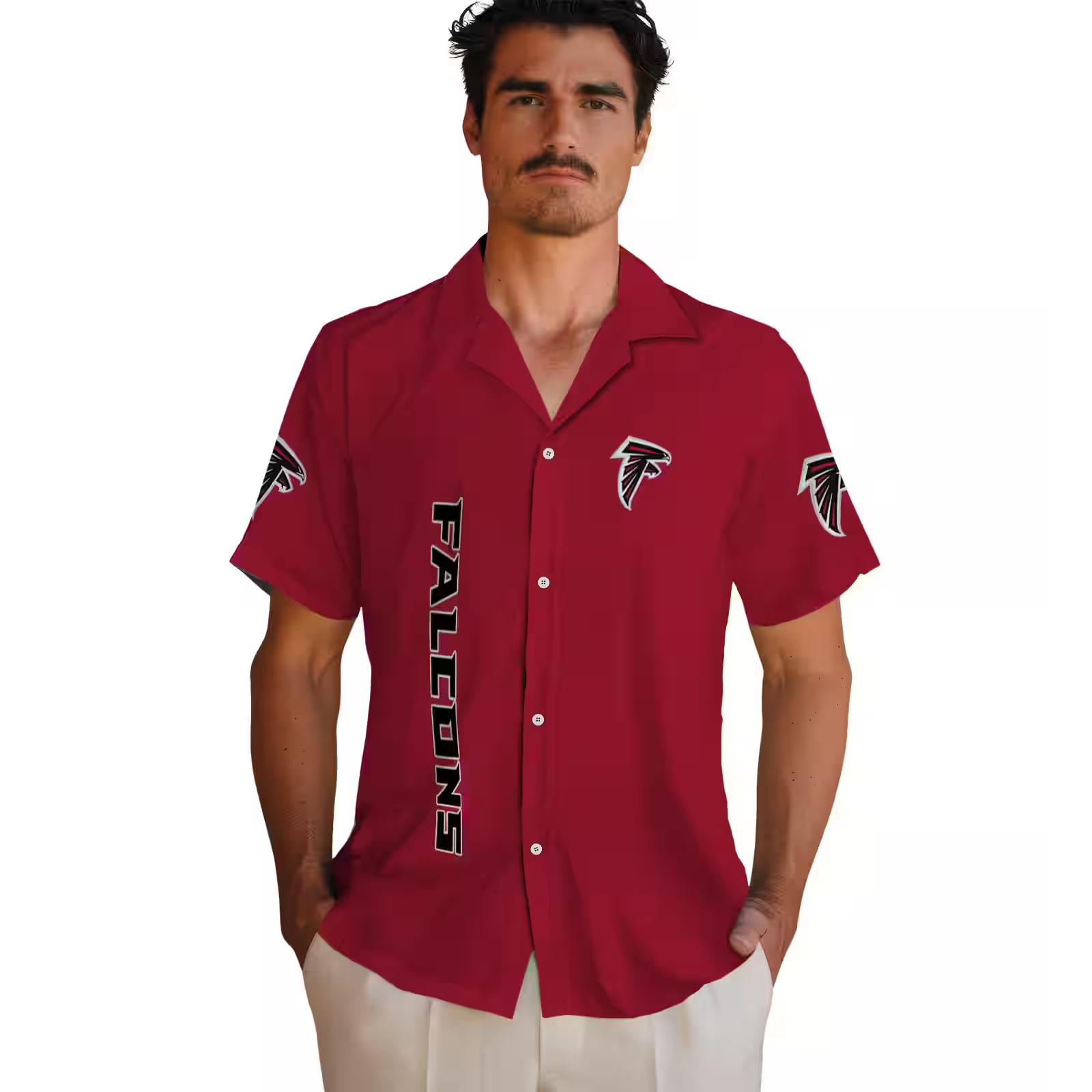 atlanta falcons stuart minion red hawaiian shirt fashion forward