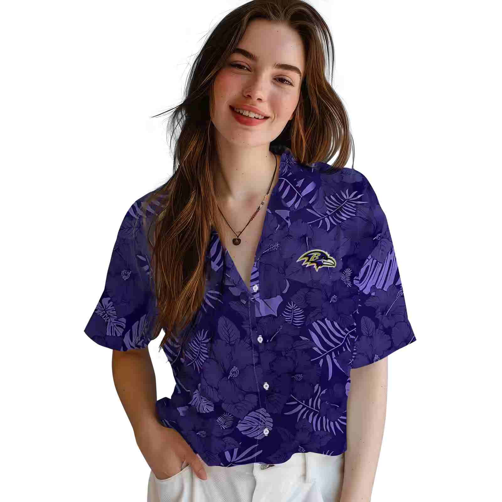 baltimore ravens jungle vibes purple hawaiian shirt latest model