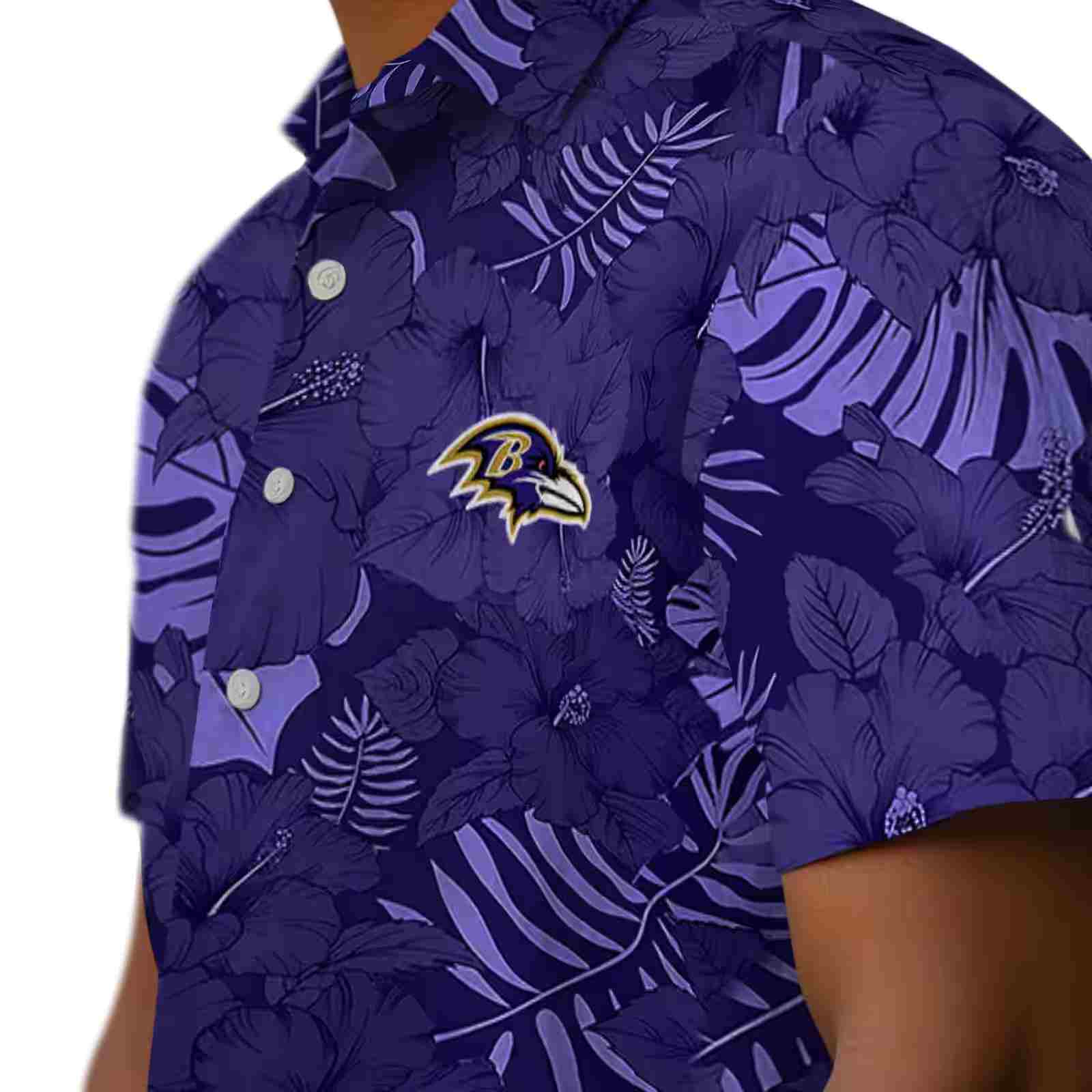 baltimore ravens jungle vibes purple hawaiian shirt trendy