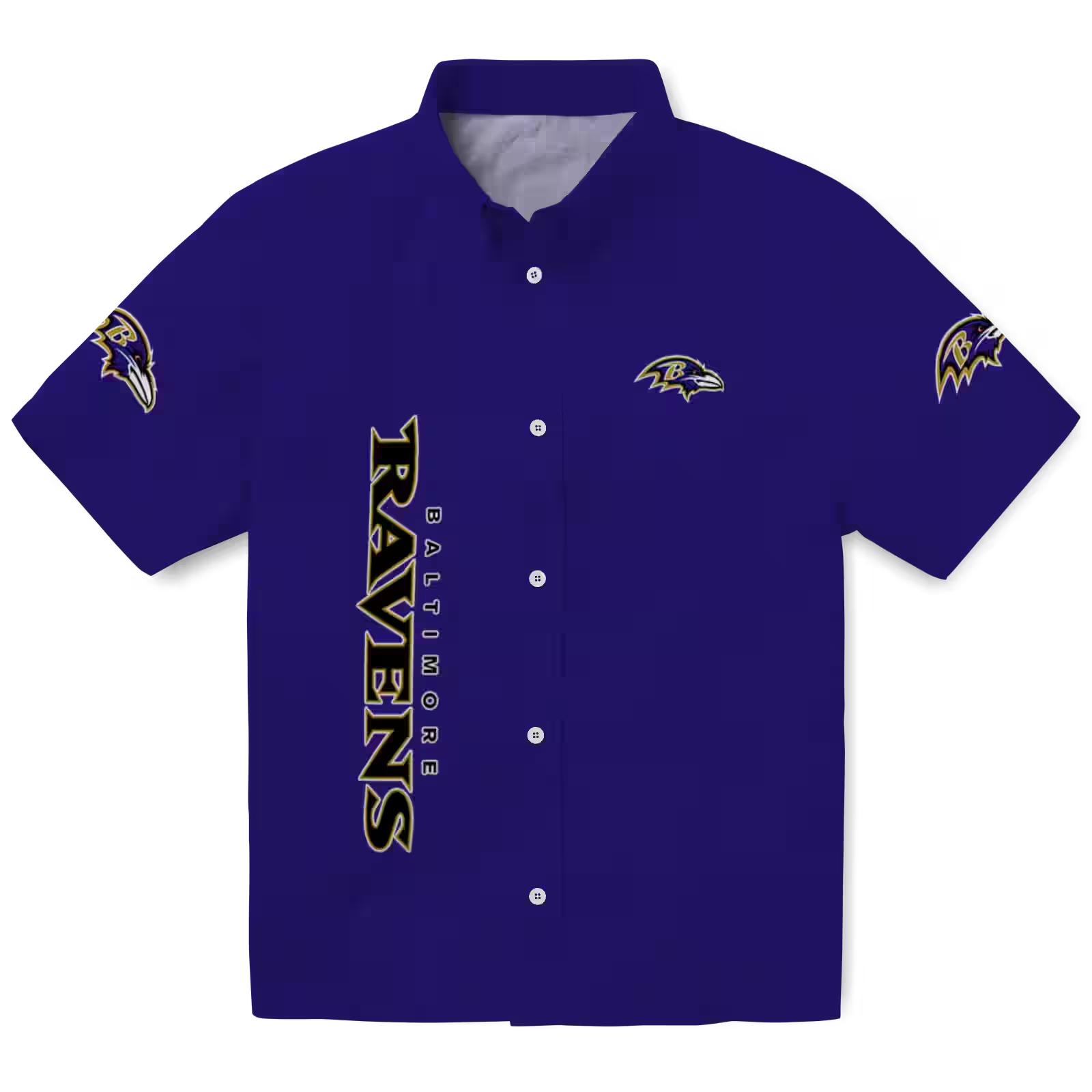 baltimore ravens stuart minion purple hawaiian shirt best selling