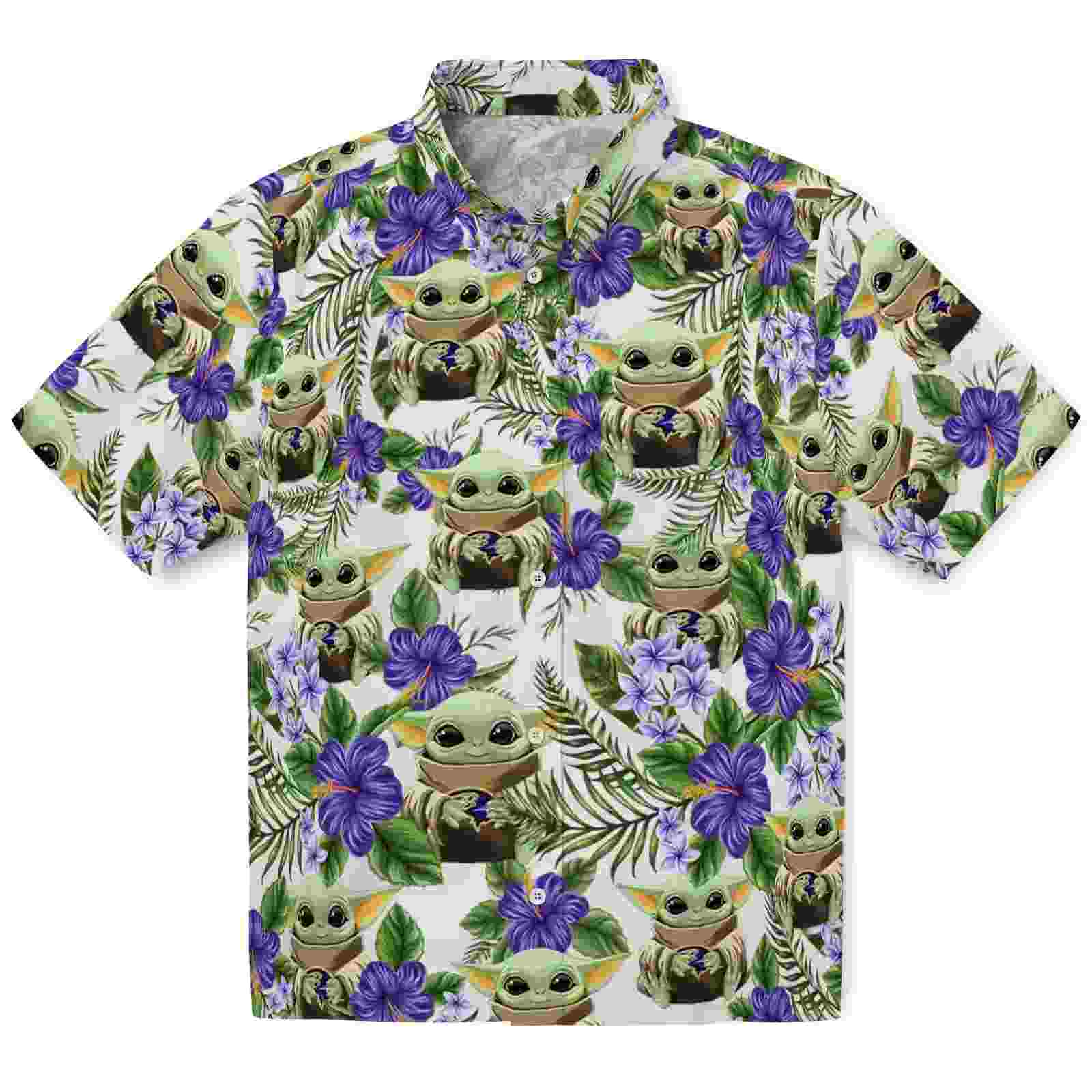 baltimore ravens tropical yoda green hawaiian shirt best selling