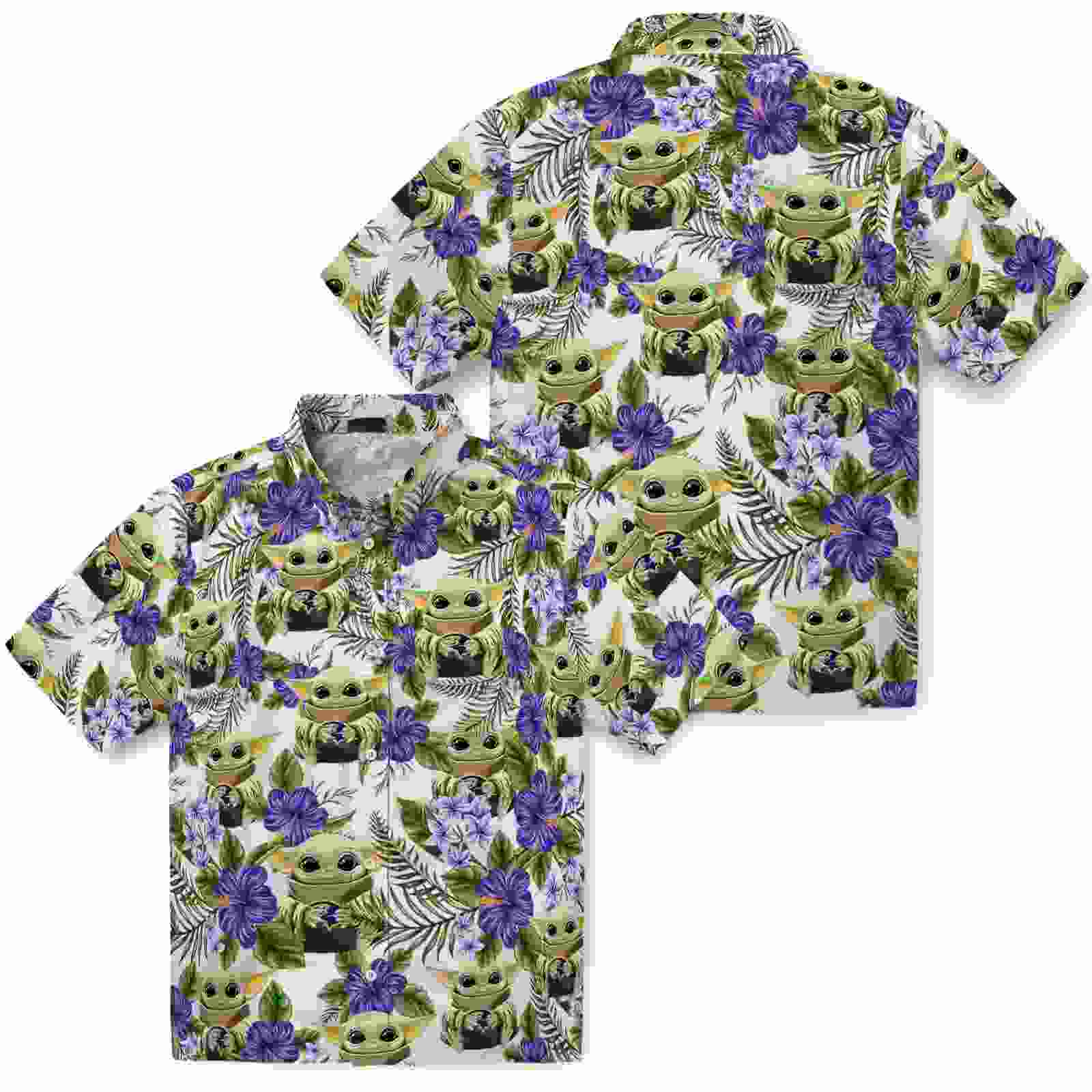 baltimore ravens tropical yoda green hawaiian shirt high quality