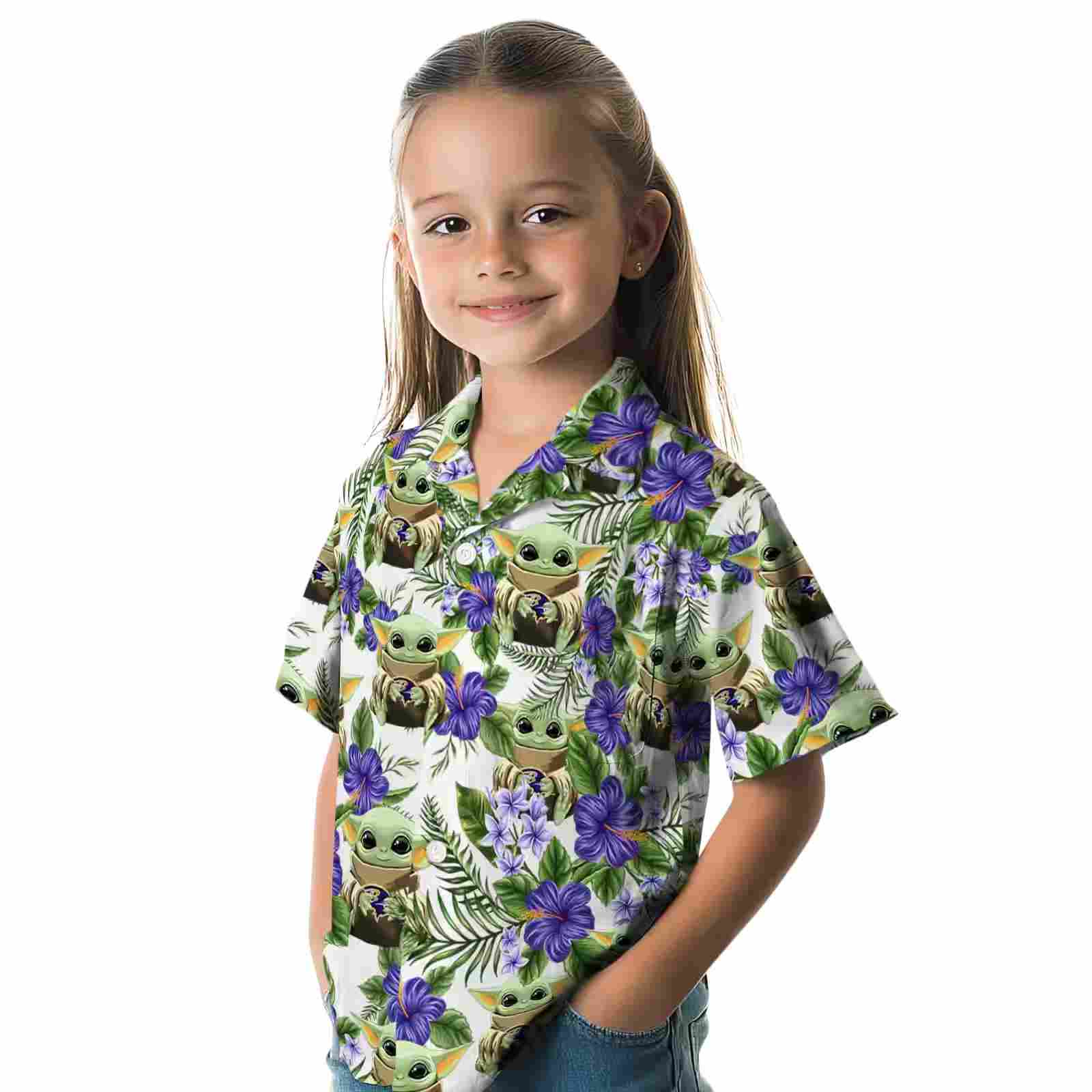 baltimore ravens tropical yoda green hawaiian shirt premium grade