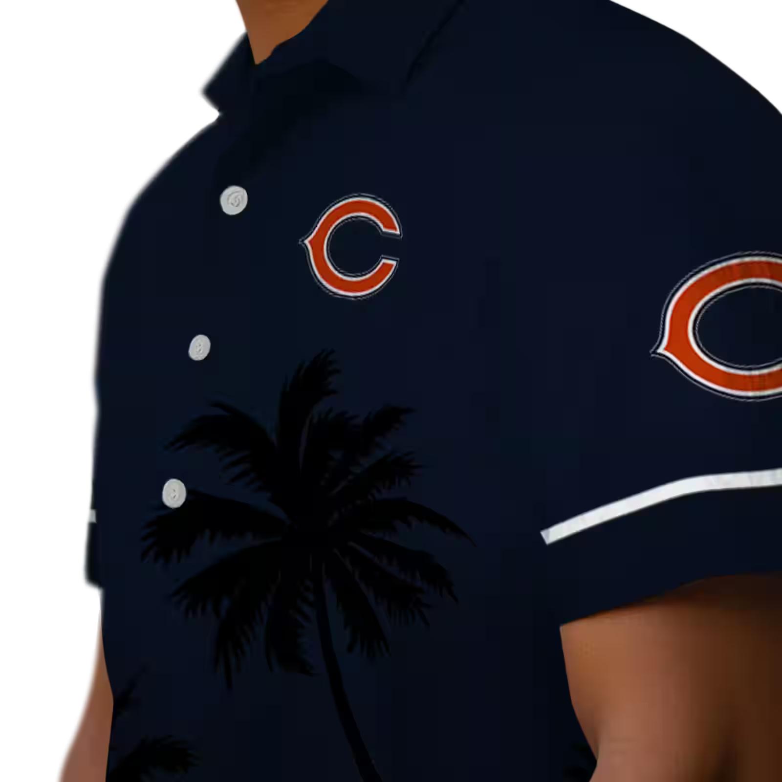 chicago bears beach sunset blue black hawaiian shirt trendy