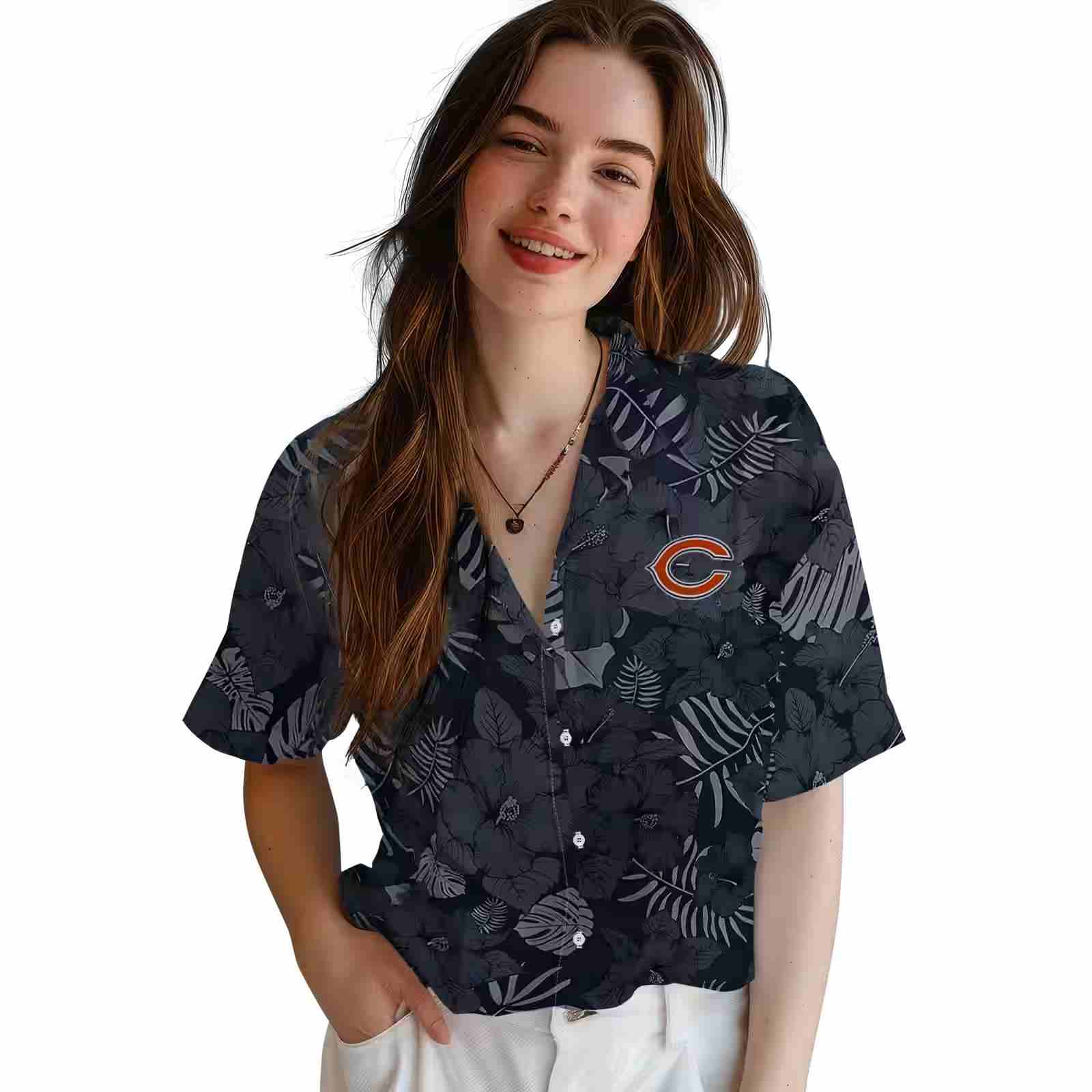 chicago bears jungle vibes blue hawaiian shirt latest model