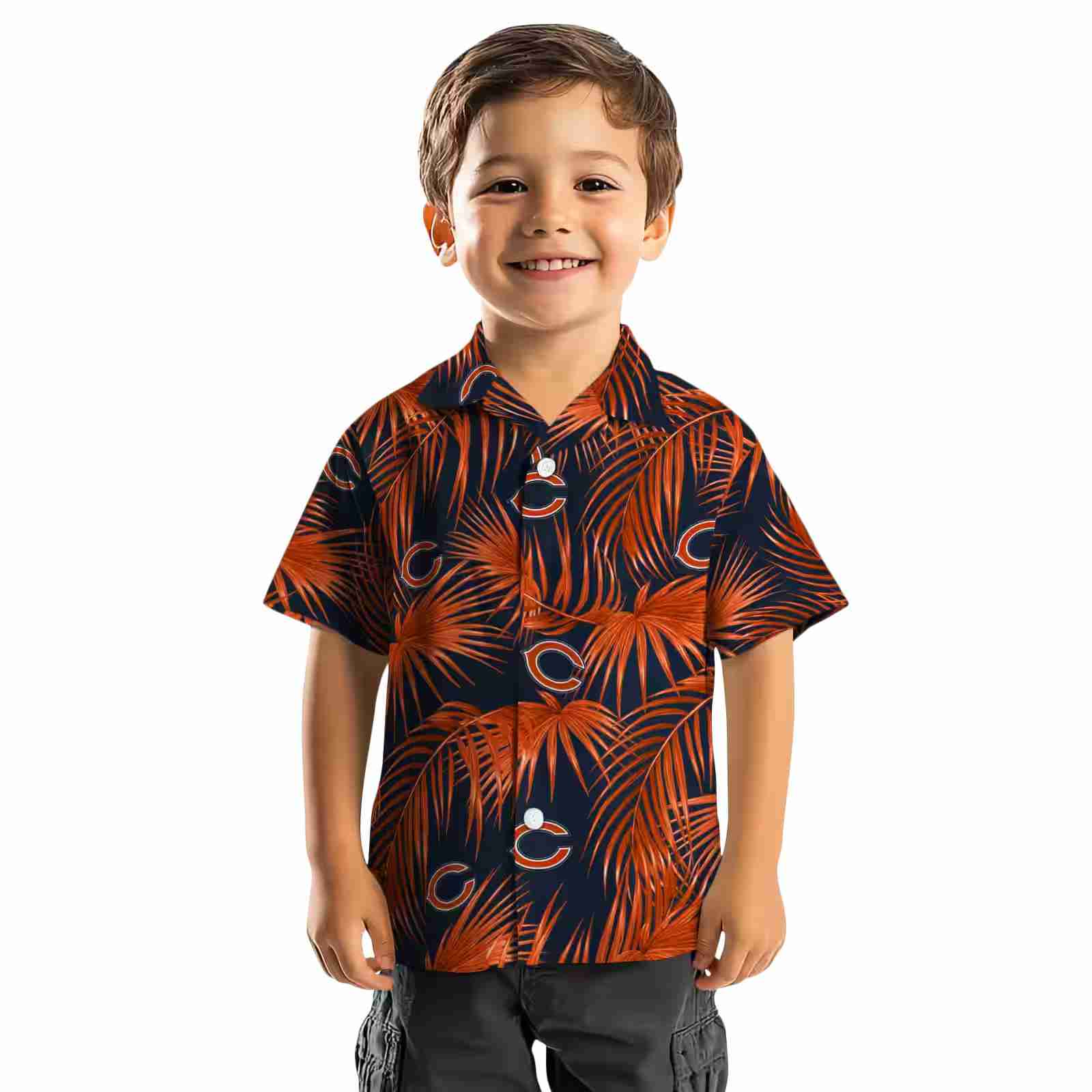 chicago bears leafy palms blue hawaiian shirt top rated