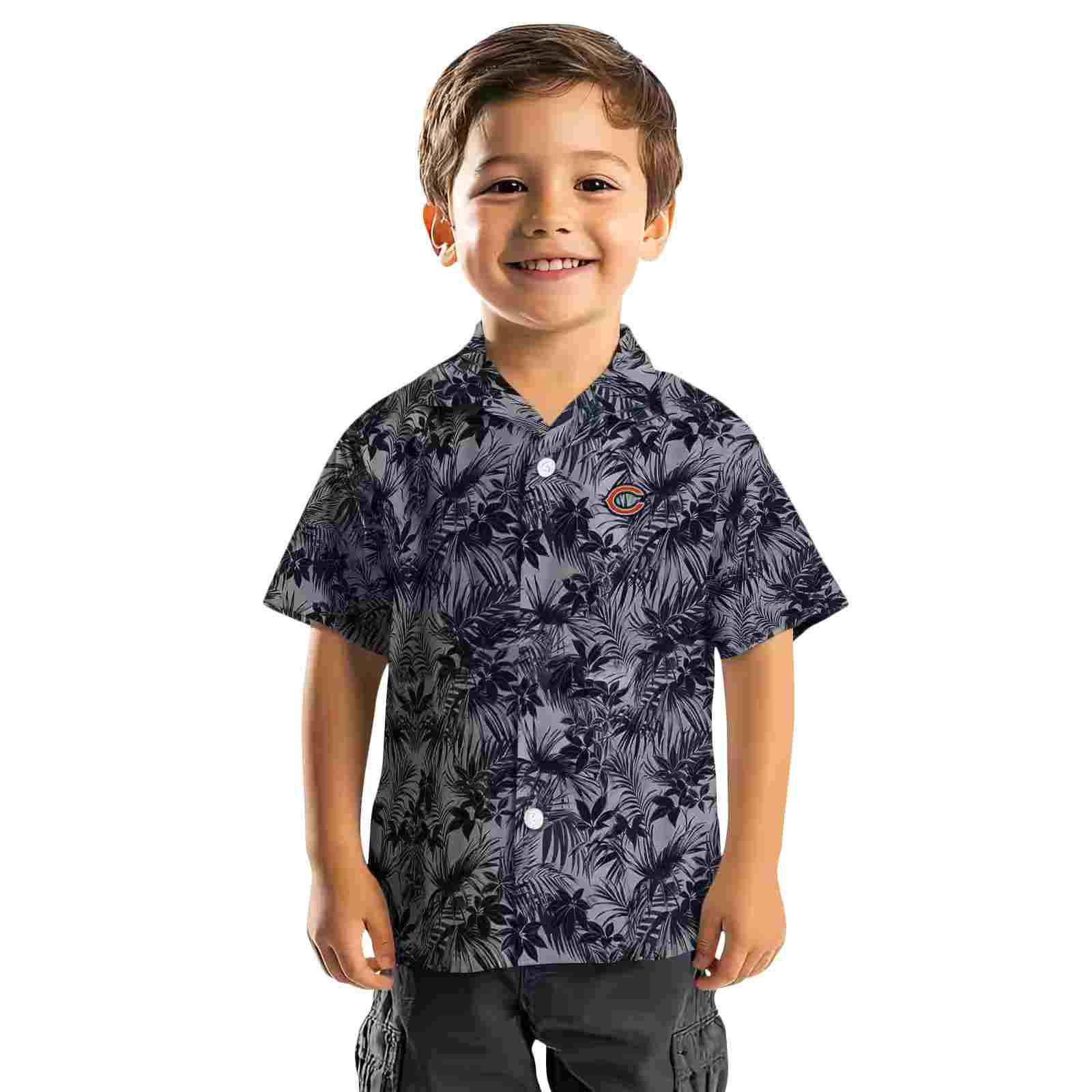 chicago bears leafy pattern blue hawaiian shirt top rated