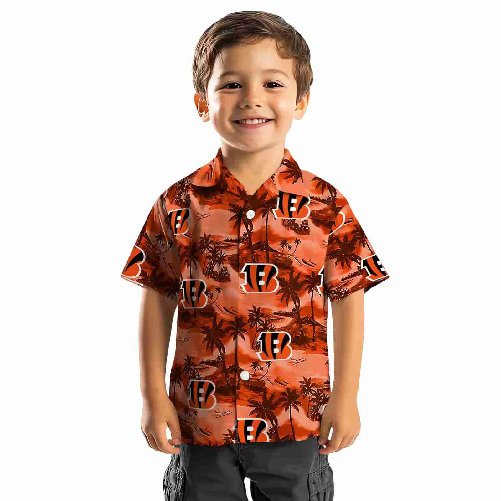 cincinnati bengals coastal palms orange hawaiian shirt top rated