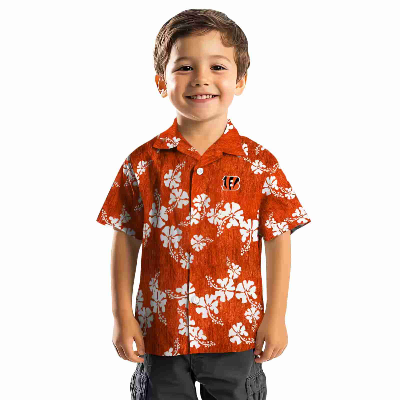 cincinnati bengals hibiscus clusters orange hawaiian shirt top rated