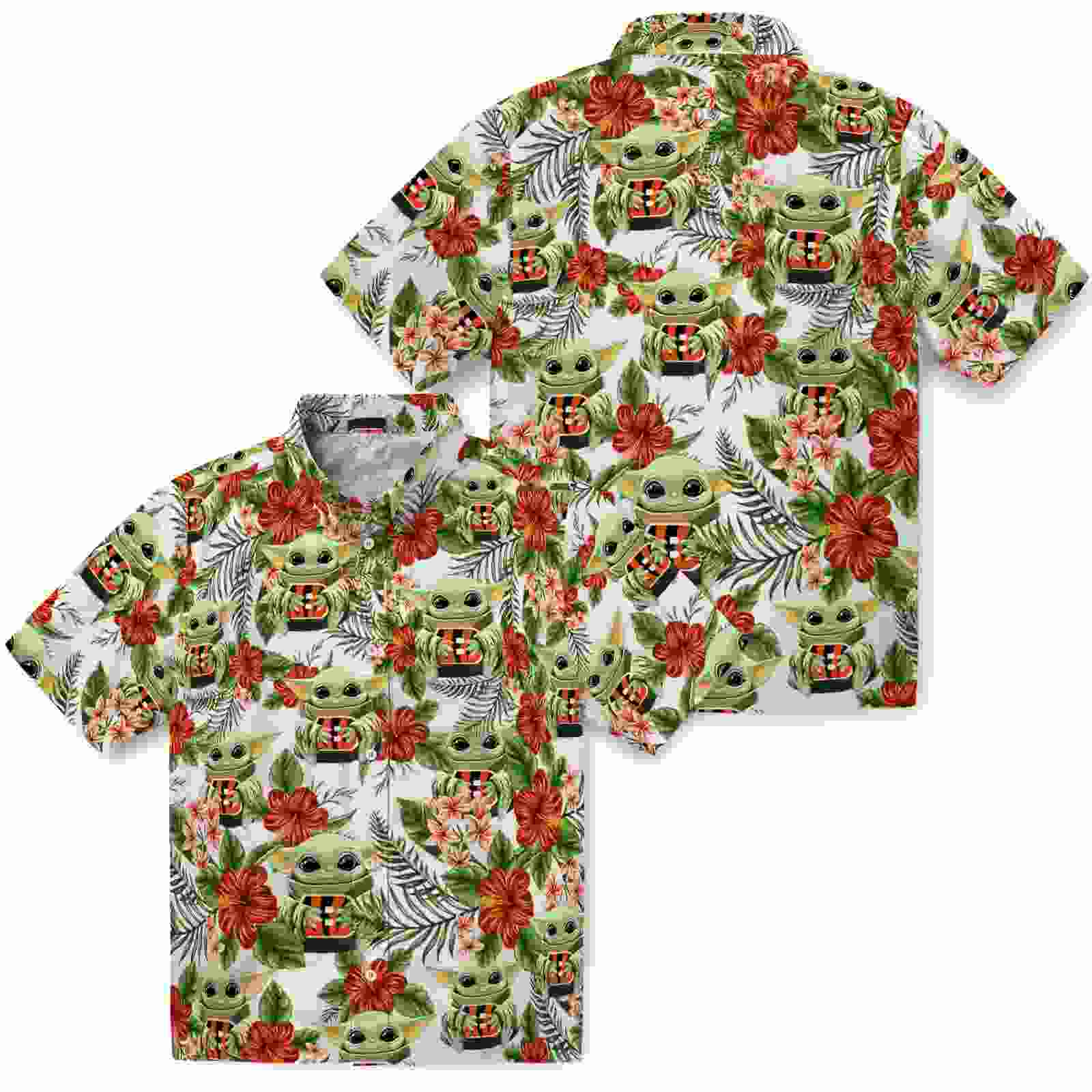 cincinnati bengals tropical yoda green hawaiian shirt high quality