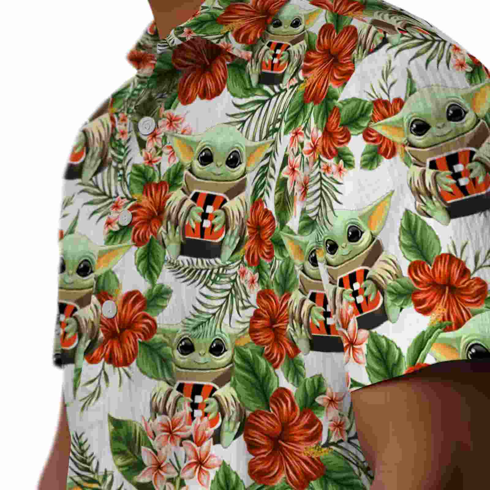 cincinnati bengals tropical yoda green hawaiian shirt trendy