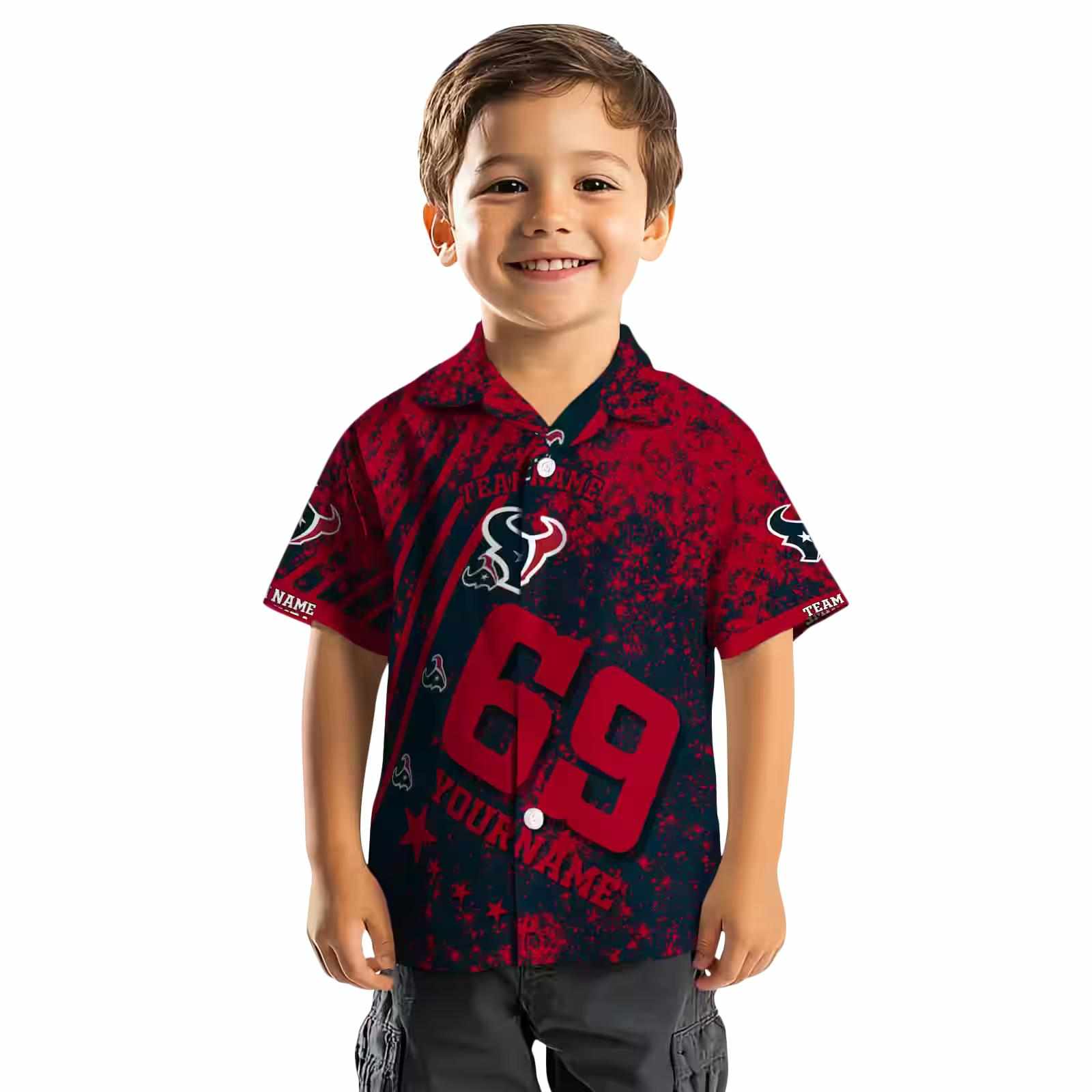 custom houston texans star stripes blue hawaiian shirt top rated