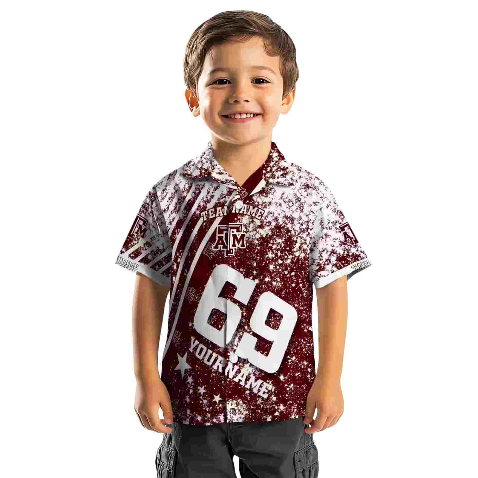 custom texas am aggies star stripes maroon hawaiian shirt top rated