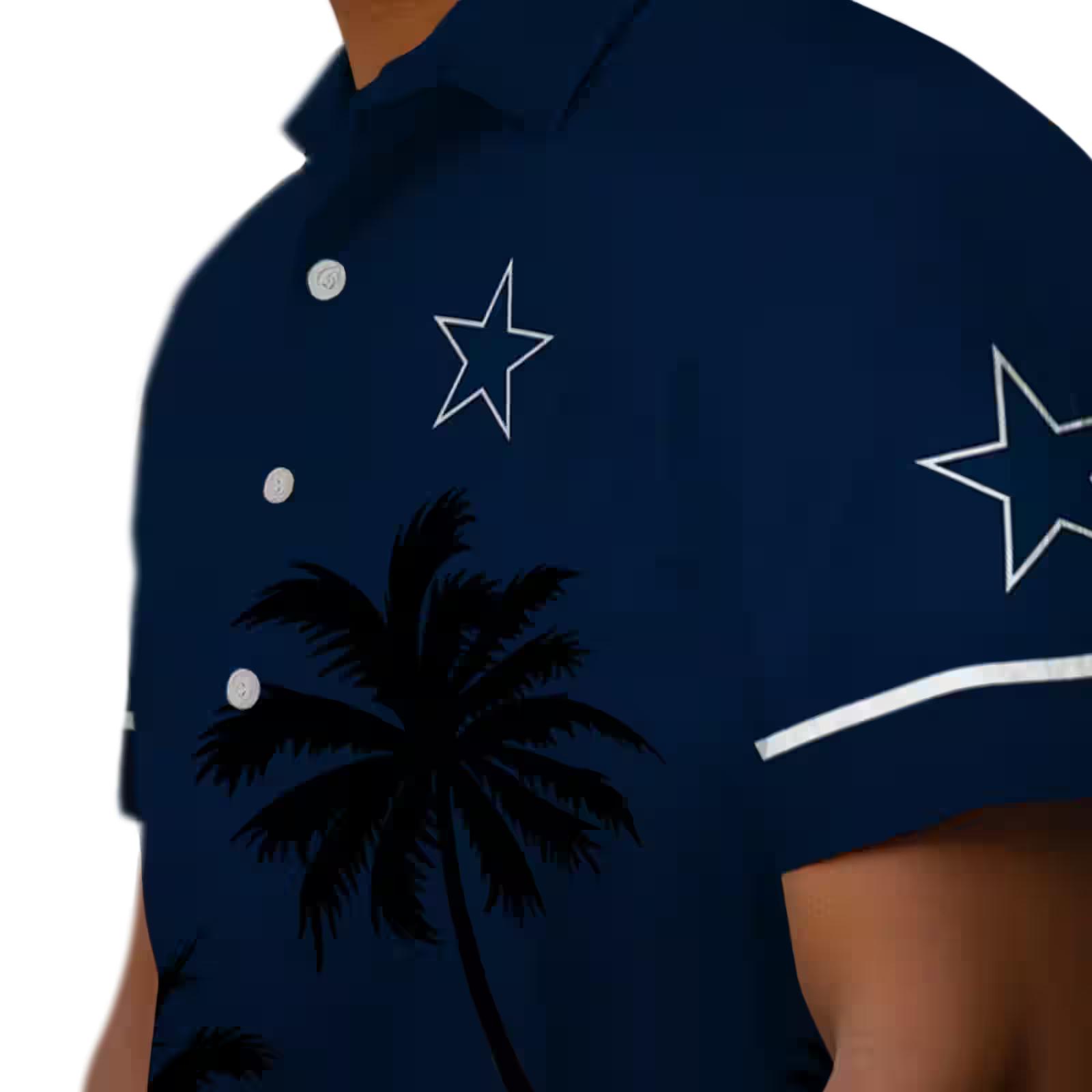 dallas cowboys beach sunset blue black hawaiian shirt trendy