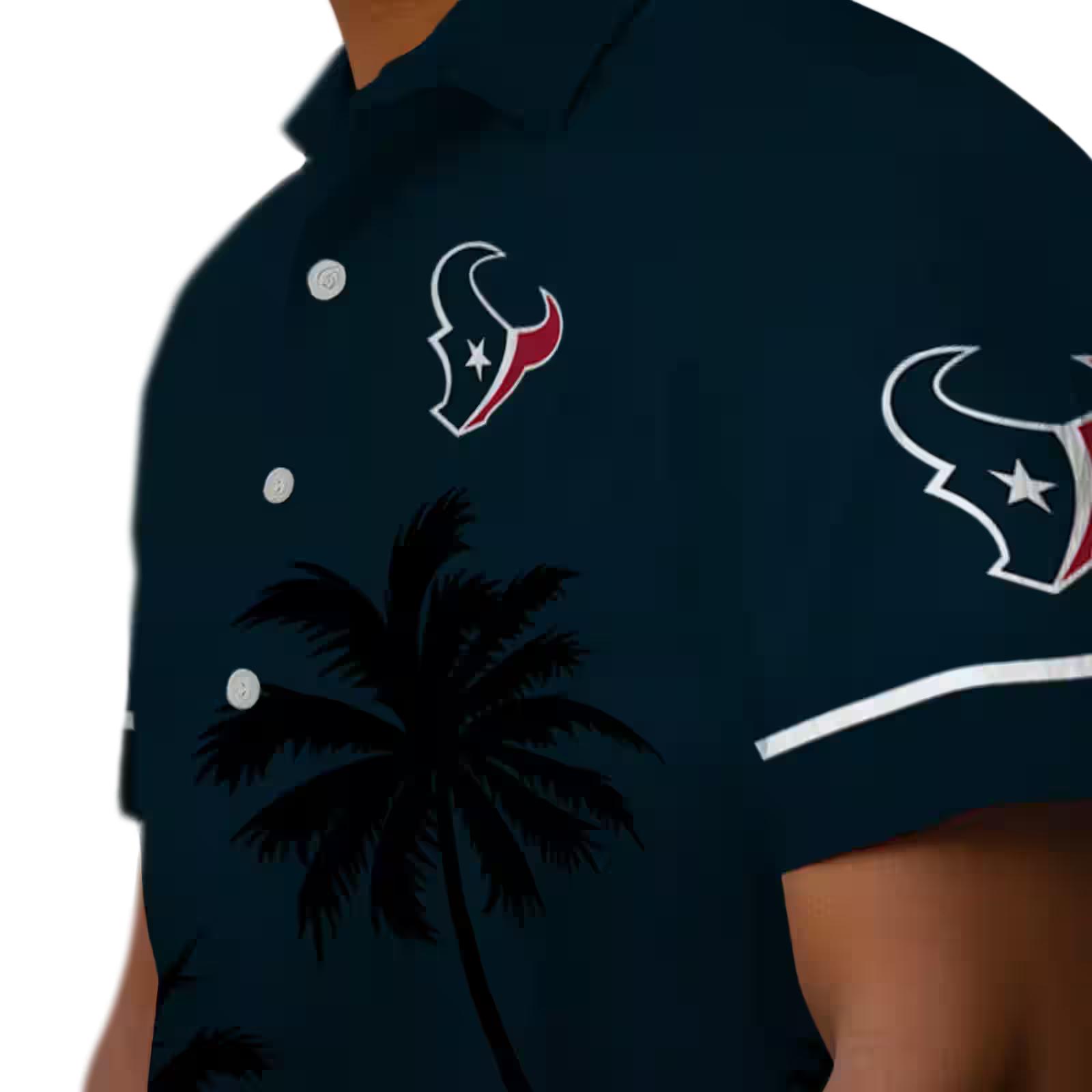 houston texans beach sunset blue black hawaiian shirt trendy