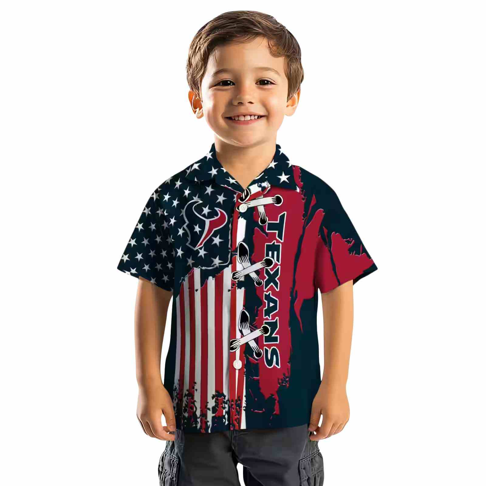 houston texans stitched flag blue hawaiian shirt top rated