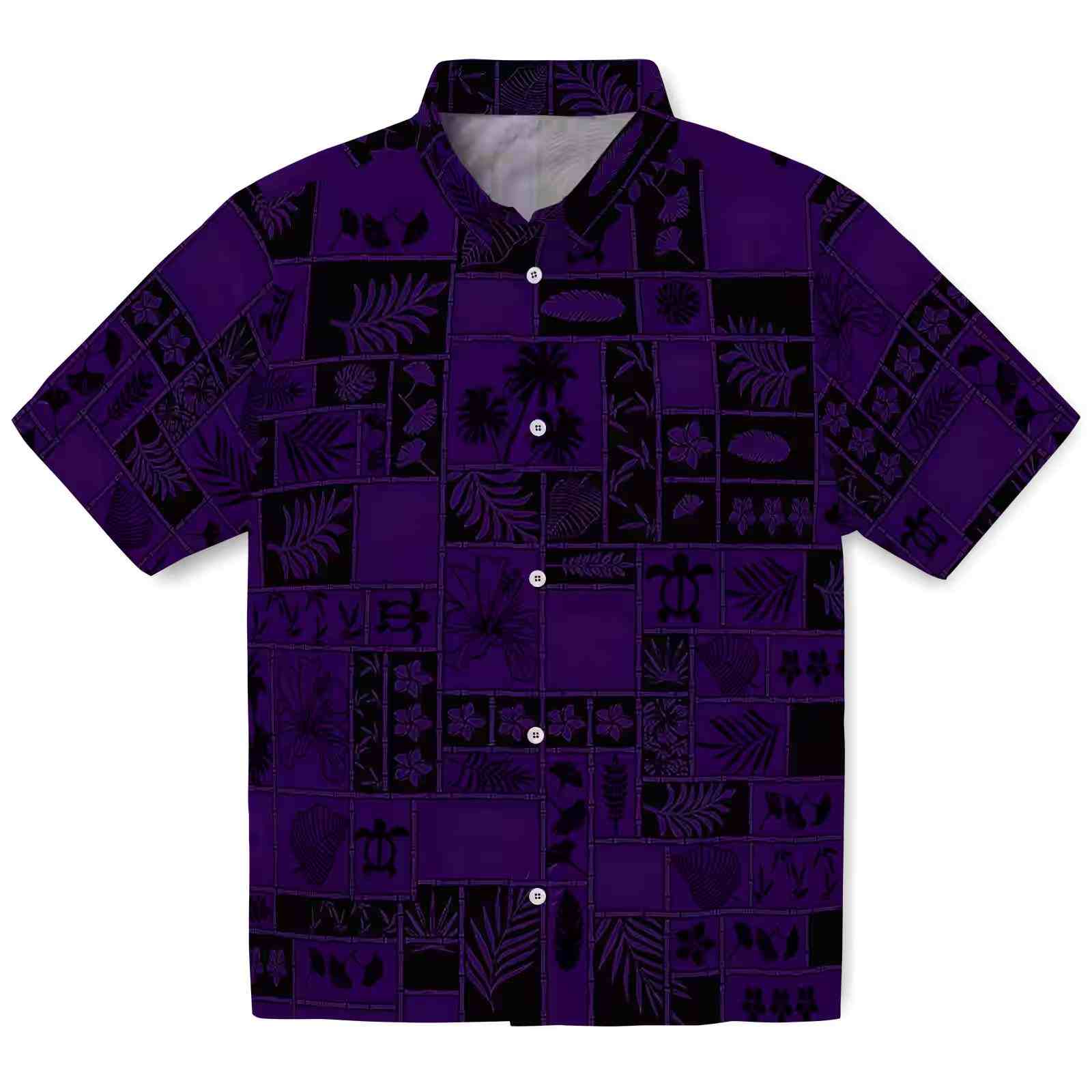 kansas state wildcats tropical patchwork purple black hawaiian shirt best selling